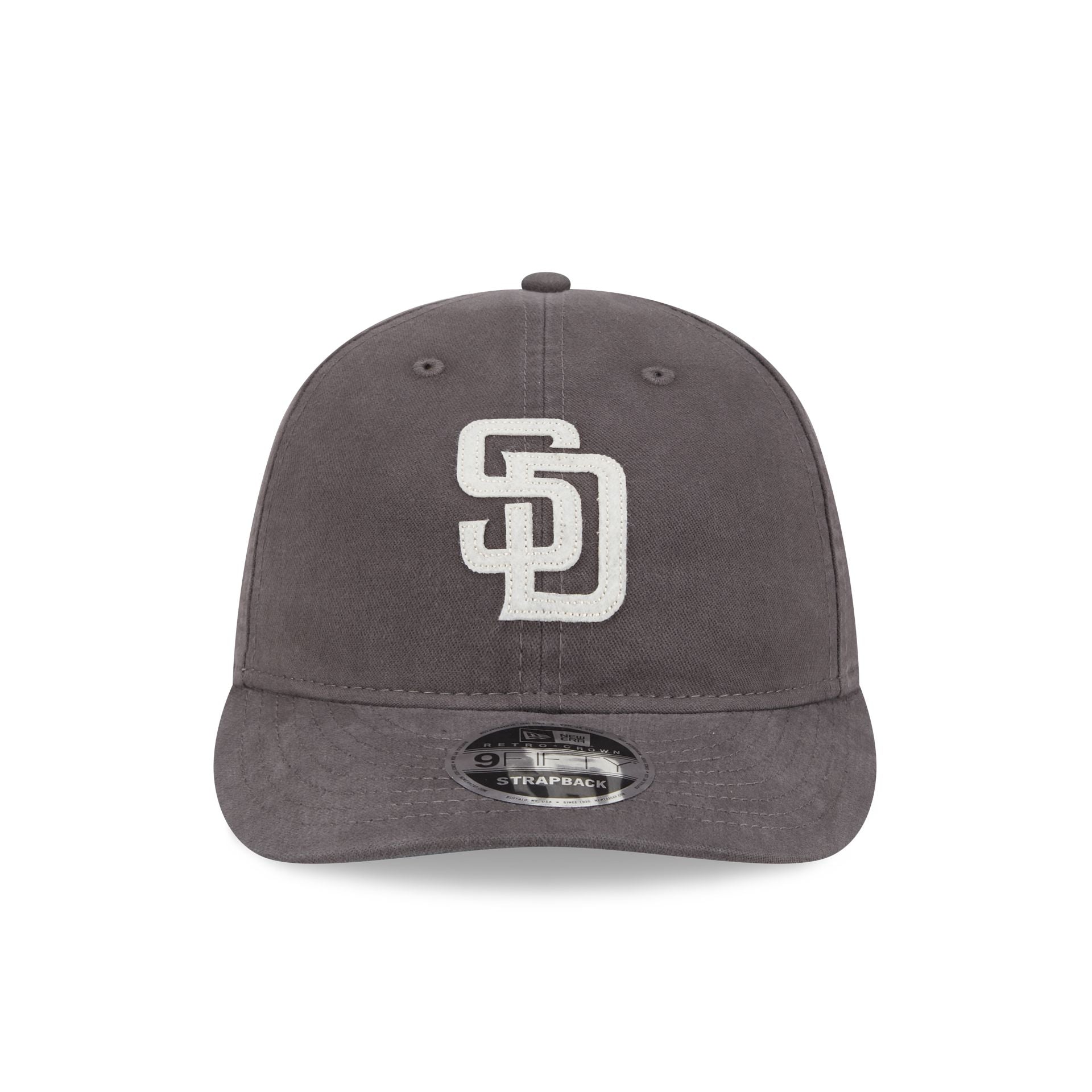 San Diego Padres Canvas Felt Retro Crown 9FIFTY Strapback Hat