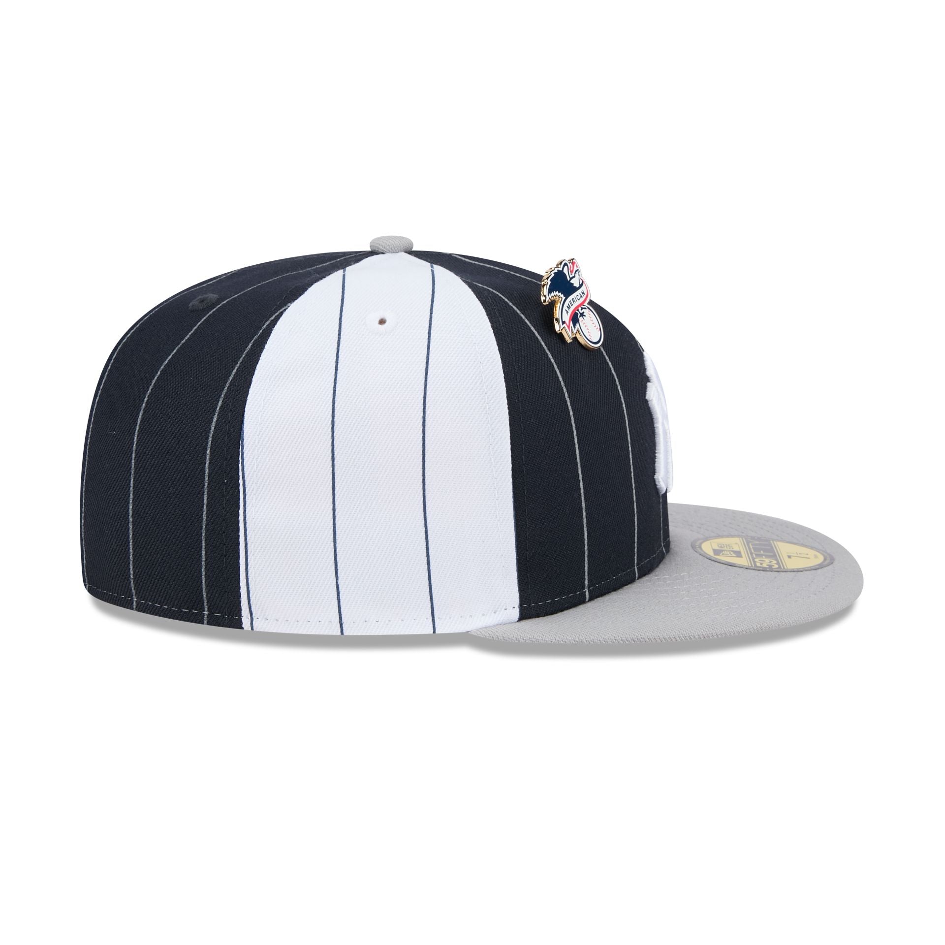 New York Yankees Pinstripe League Pin 59FIFTY Fitted Hat