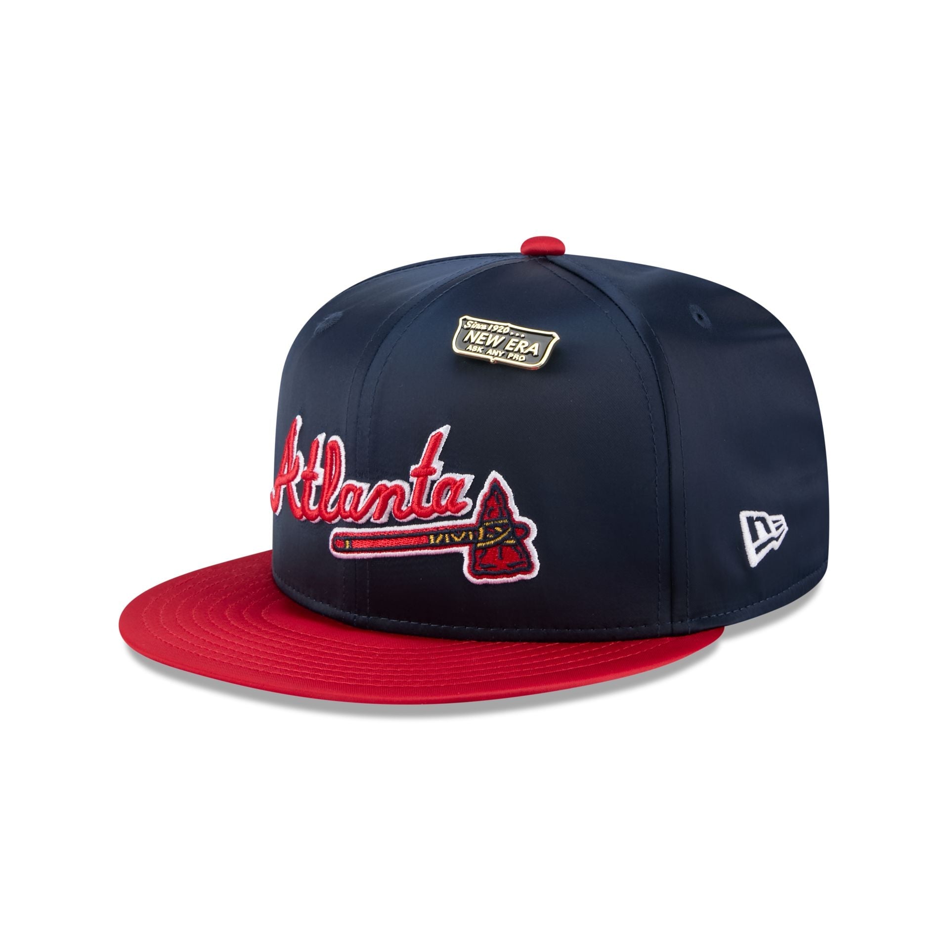 Atlanta Braves Spring Satin 59FIFTY Fitted Hat