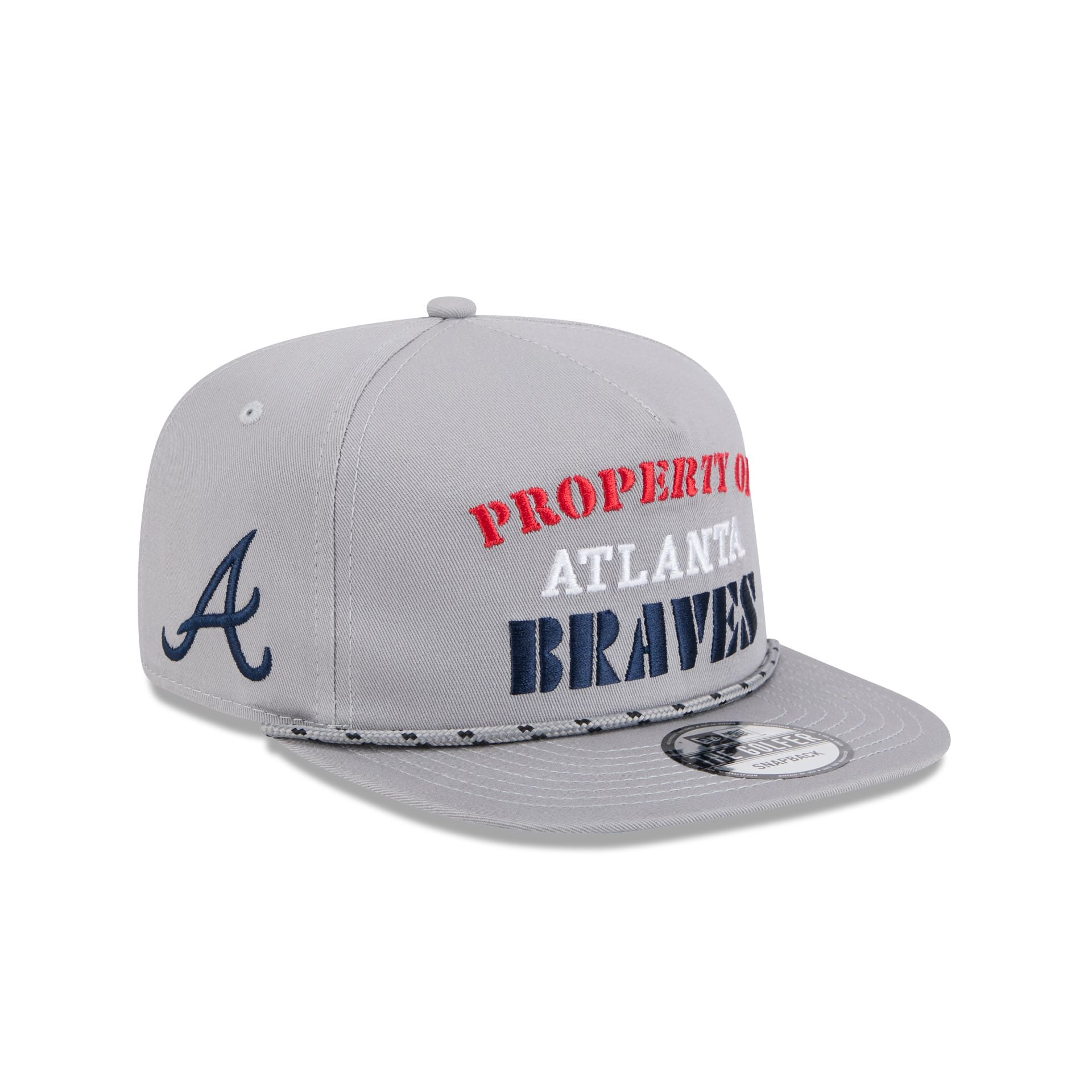 Atlanta Braves Vintage Gray Rope Golfer Hat