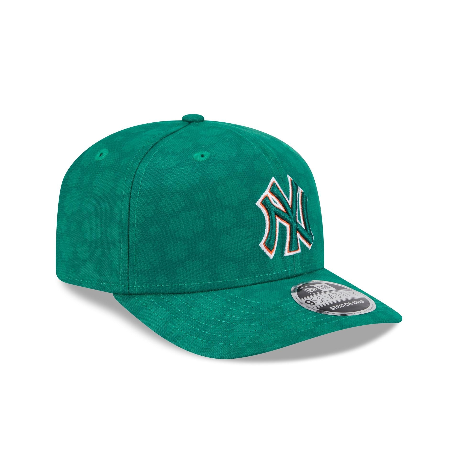 New York Yankees St. Patrick's Day 2025 9SEVENTY Stretch-Snap Hat