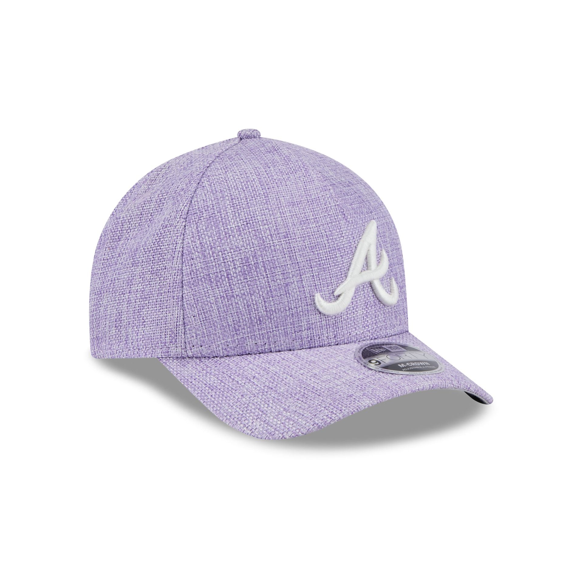 Atlanta Braves Cotton Weave Purple 9FORTY M-Crown A-Frame Snapback Hat