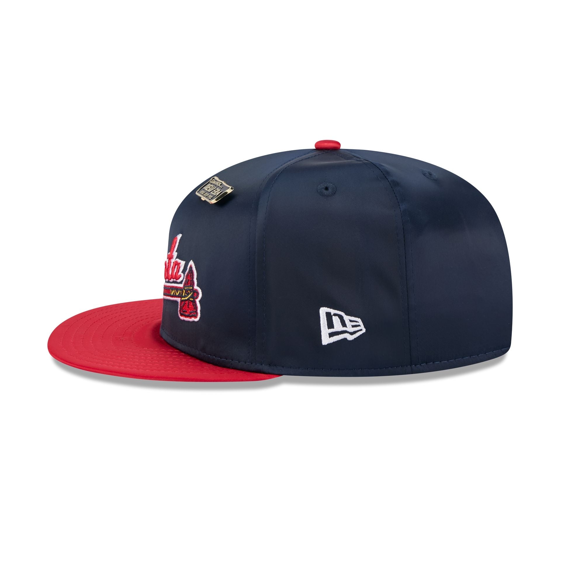 Atlanta Braves Satin Pin 9FIFTY Snapback Hat