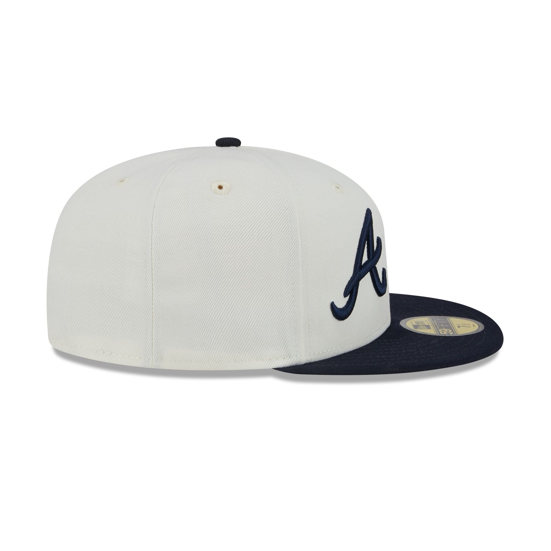 Atlanta Braves Ronald Acuña Jr. Chrome White 59FIFTY Fitted Hat
