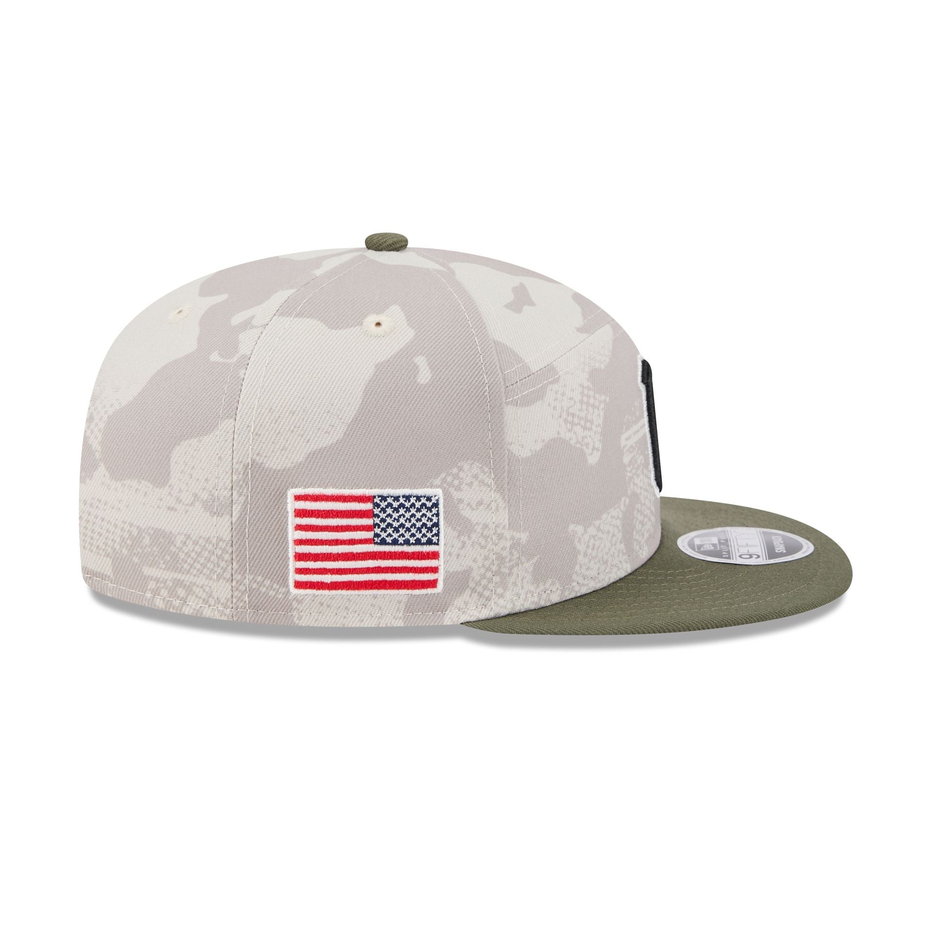 Pittsburgh Pirates Armed Forces Day 2025 Split Panel 9FIFTY Snapback Hat