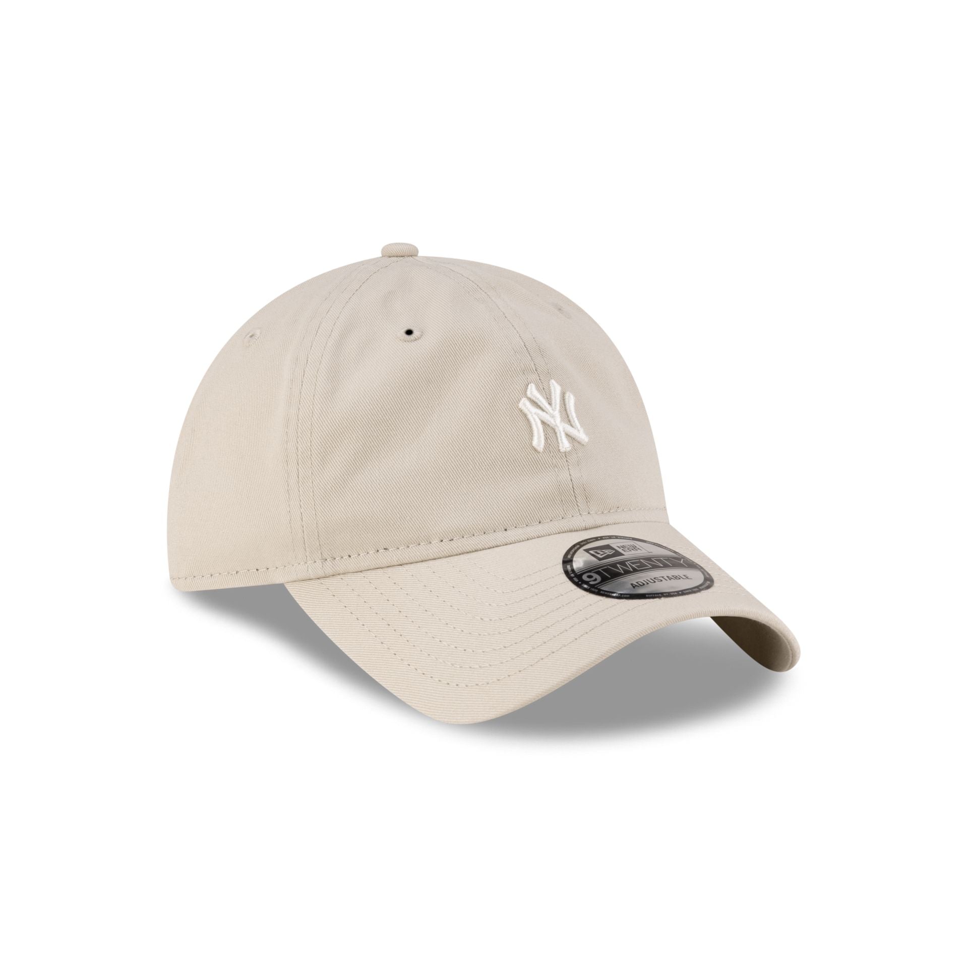 New York Yankees Mini Logo Washed Cream 9TWENTY Adjustable Hat