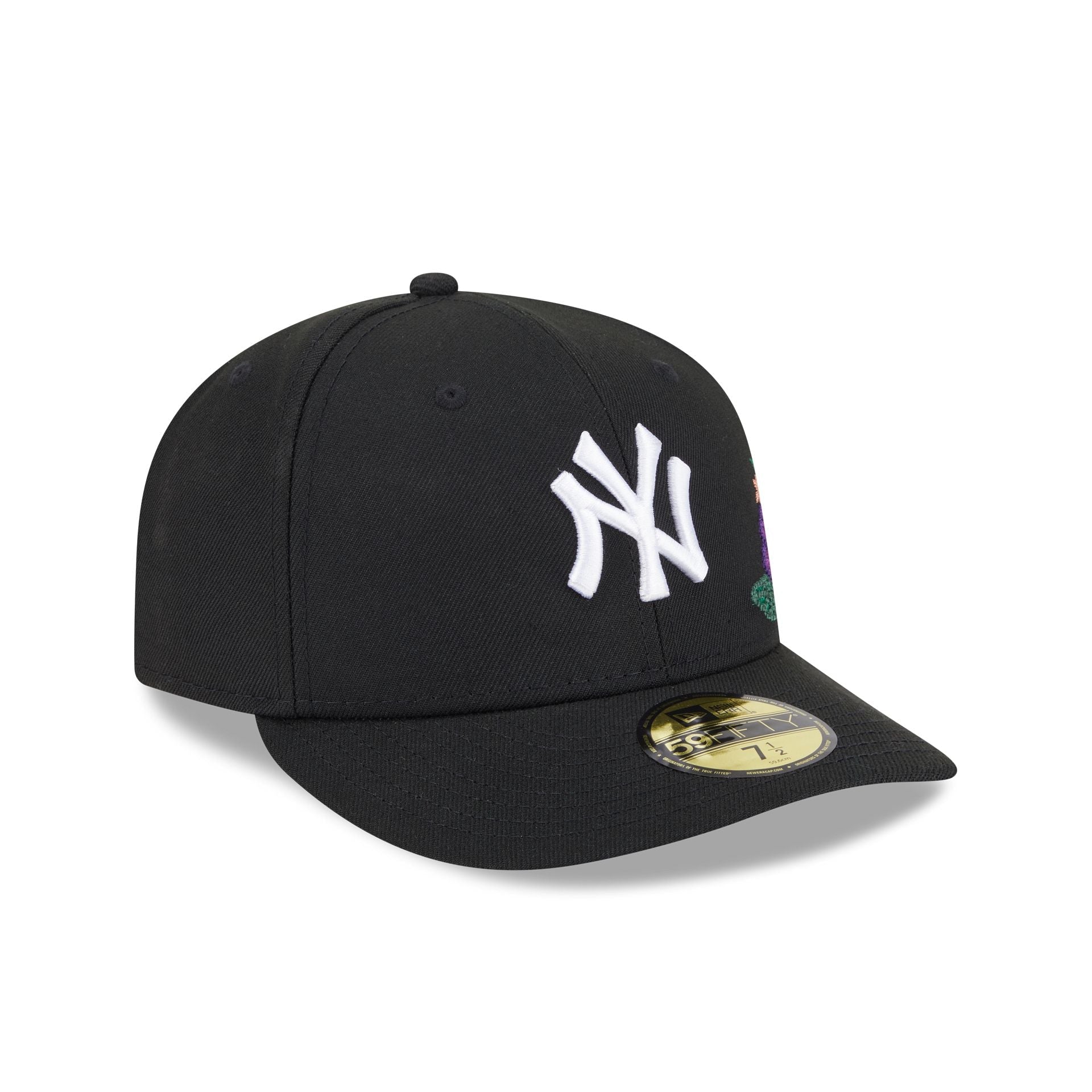New York Yankees Tonal Florals Black 59FIFTY Fitted Hat