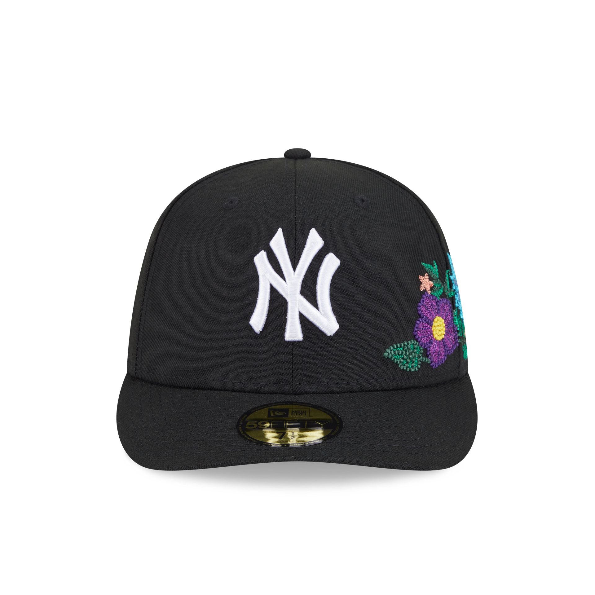 New York Yankees Tonal Florals Black 59FIFTY Fitted Hat