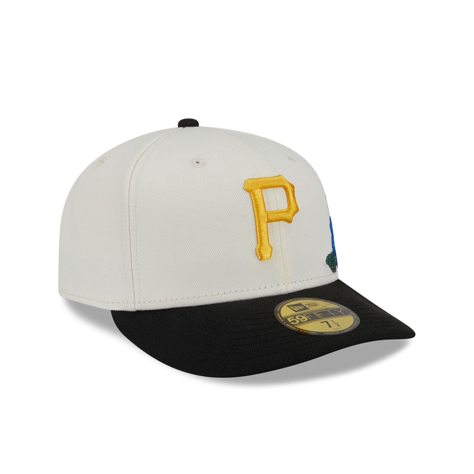 Pittsburgh Pirates Tonal Florals White 59FIFTY Fitted Hat