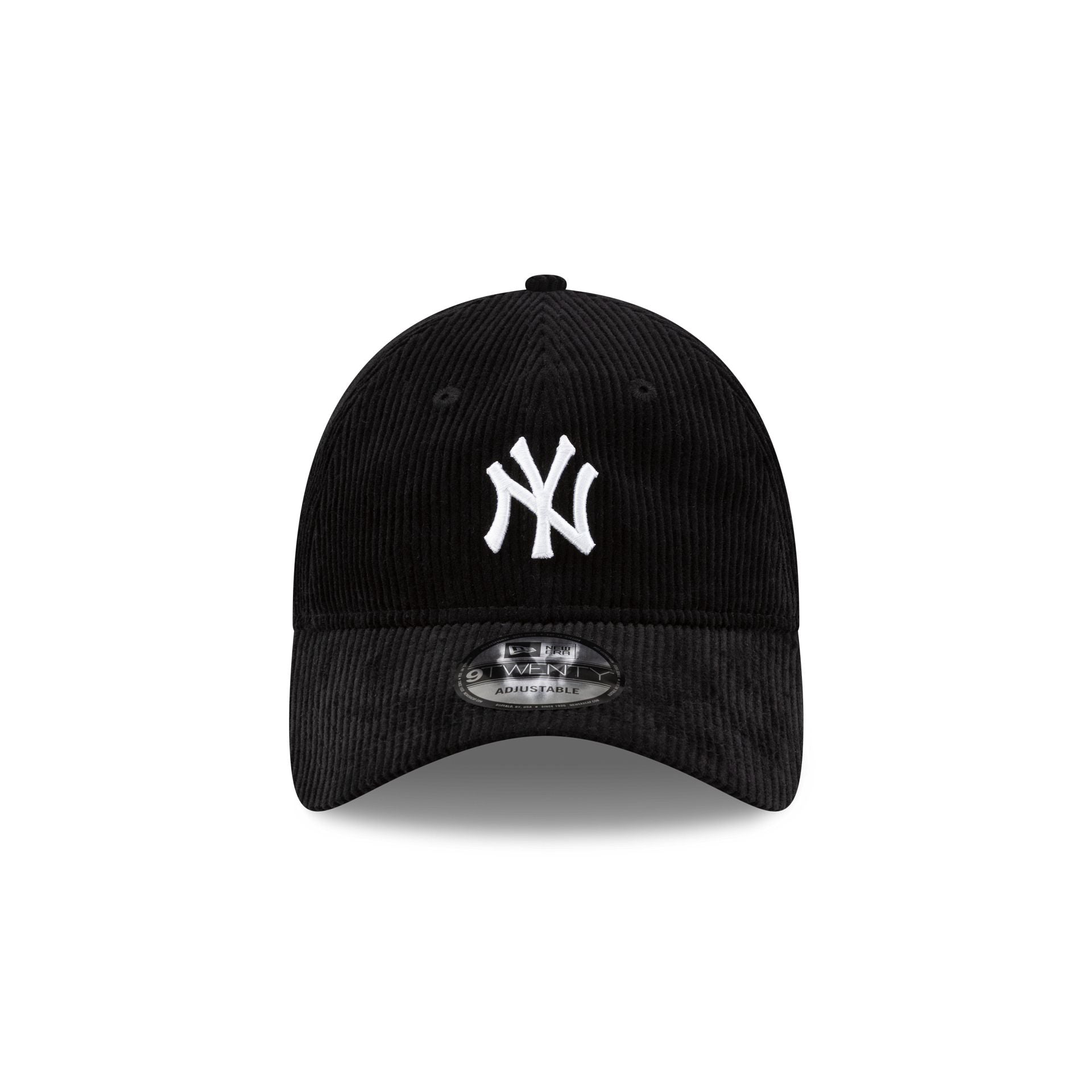 New York Yankees Cord Black 9TWENTY Adjustable Hat