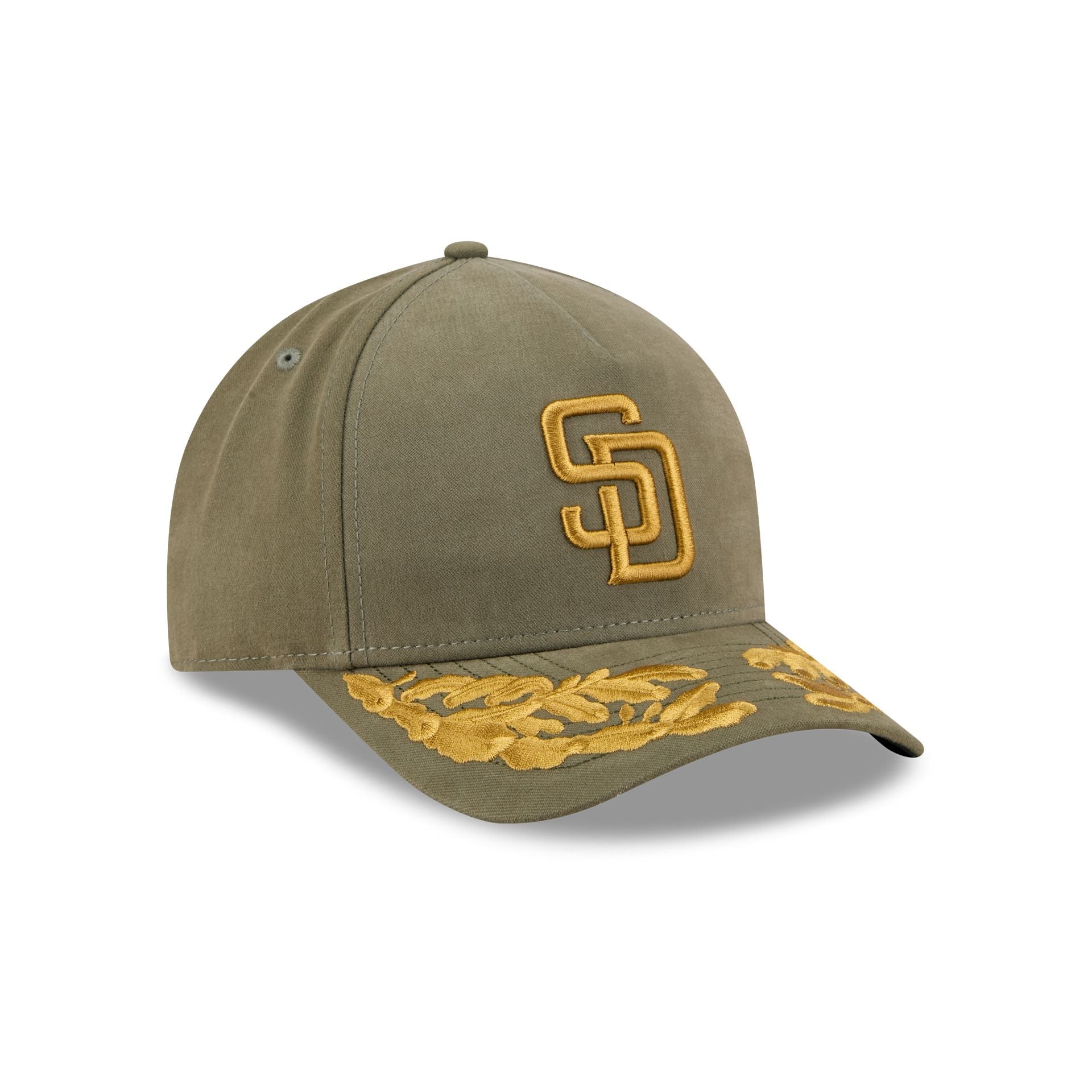 Alpha Industries x San Diego Padres Olive Green 9FORTY M-Crown A-Frame Snapback Hat