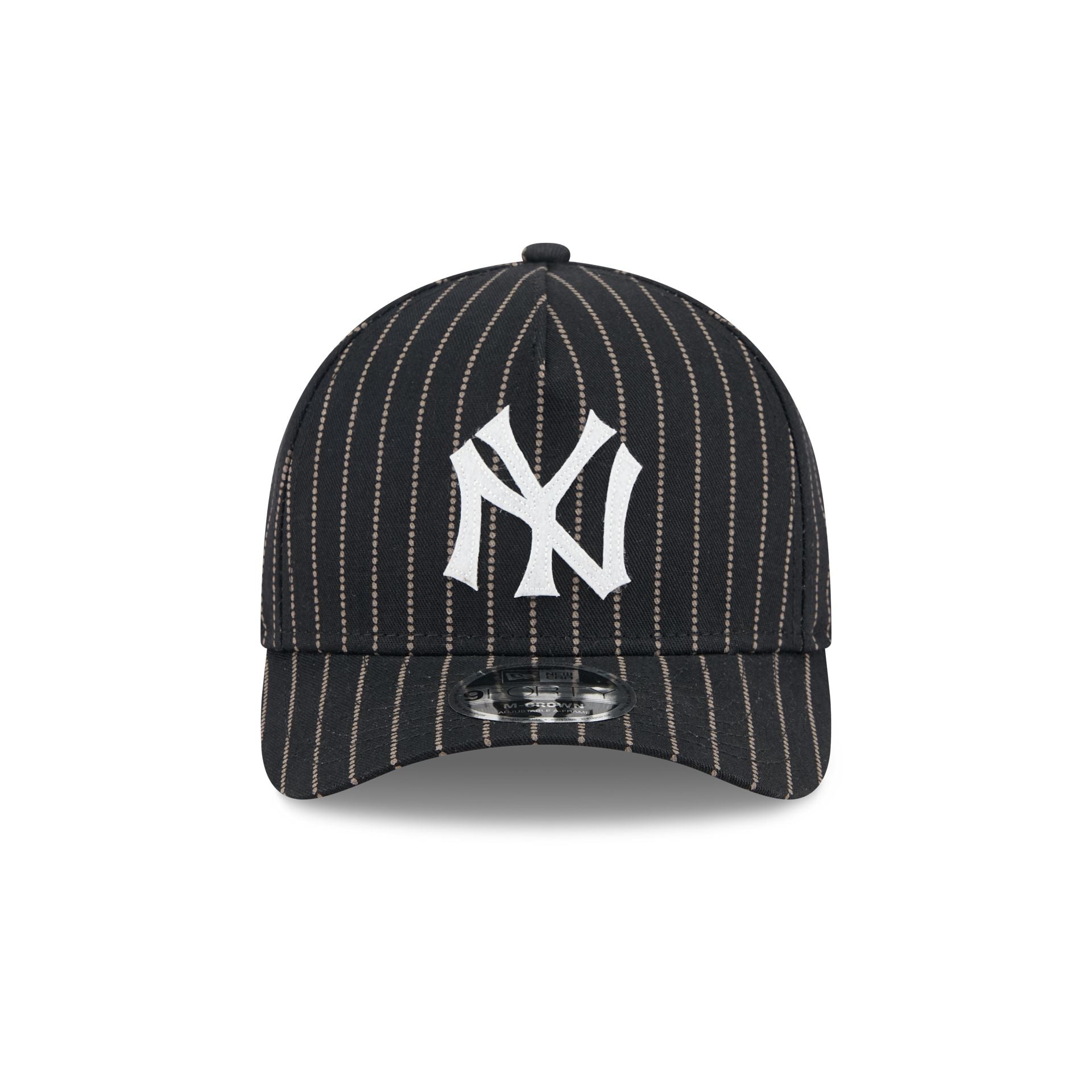New York Yankees Dotted Pinstripe 9FORTY M-Crown A-Frame Adjustable Hat