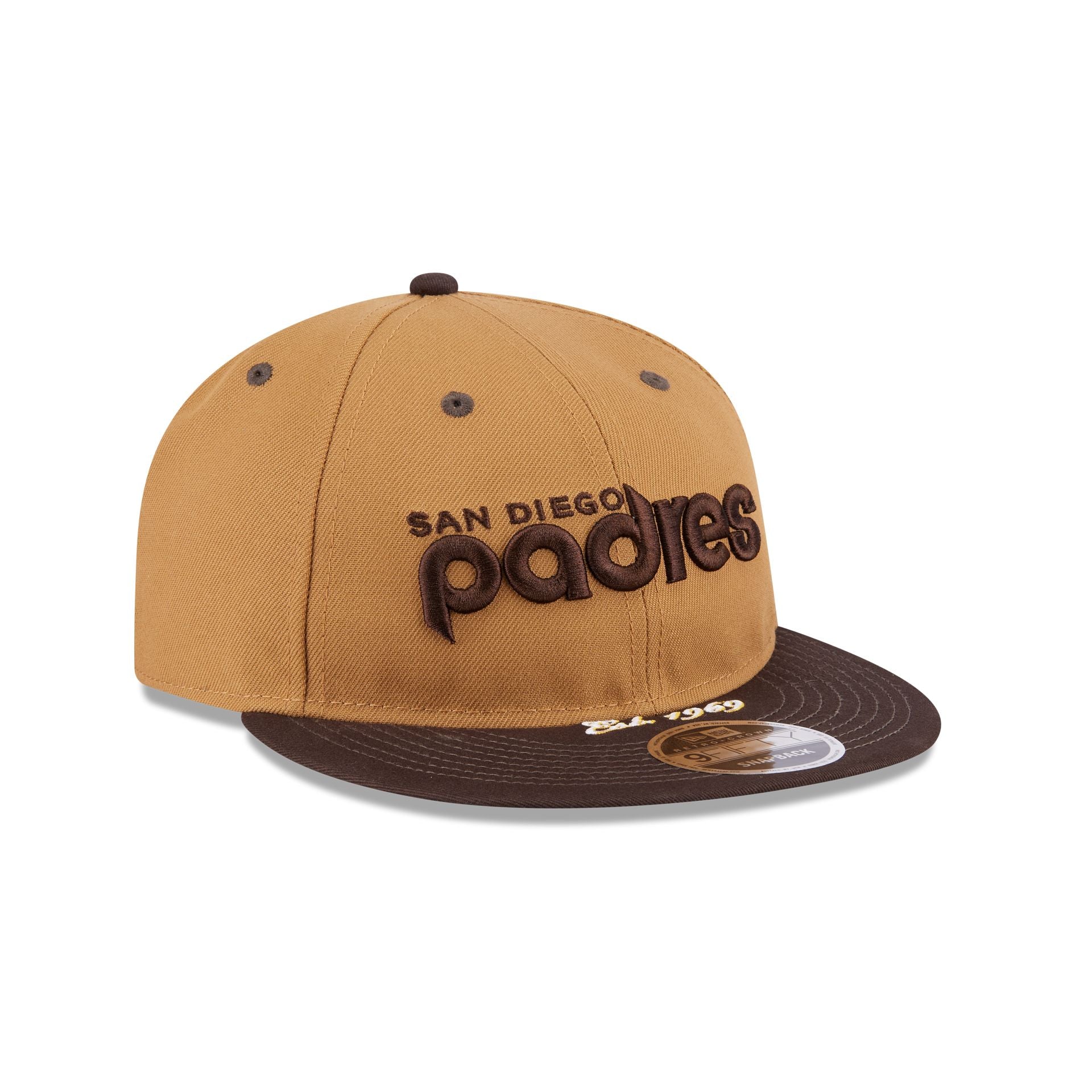 San Diego Padres Wheat Retro Crown 9FIFTY Snapback Hat