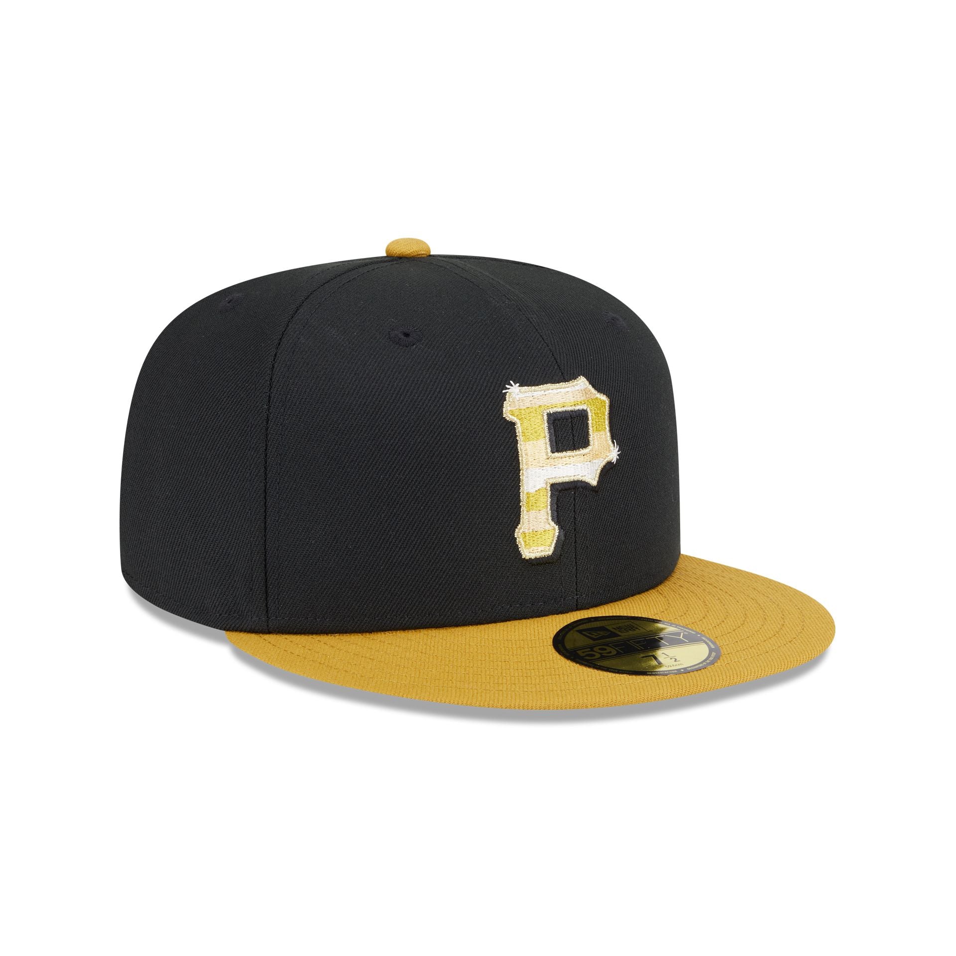 Pittsburgh Pirates Metallic Gold Logo 59FIFTY Fitted Hat