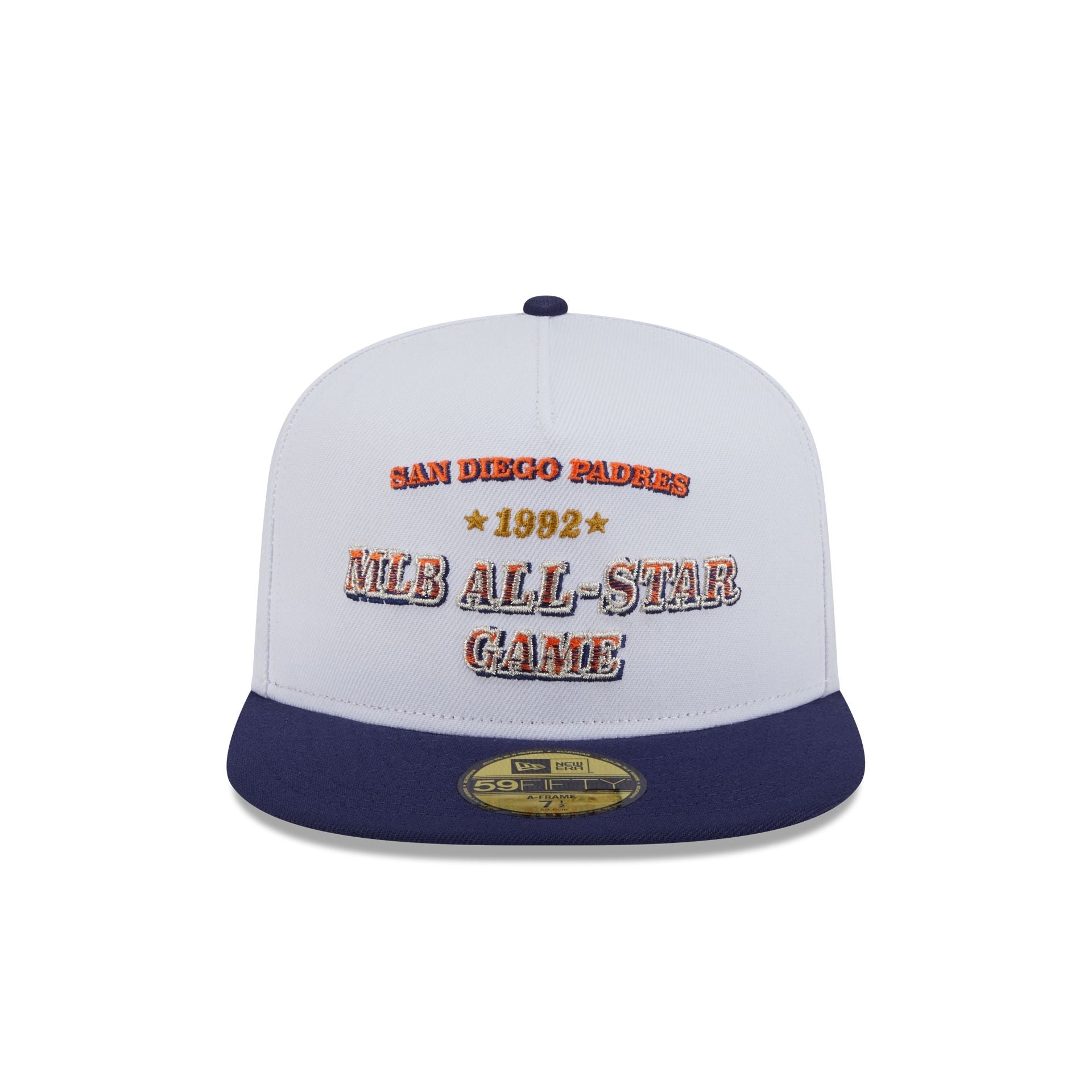 San Diego Padres Summer Derby White 59FIFTY A-Frame Fitted Hat
