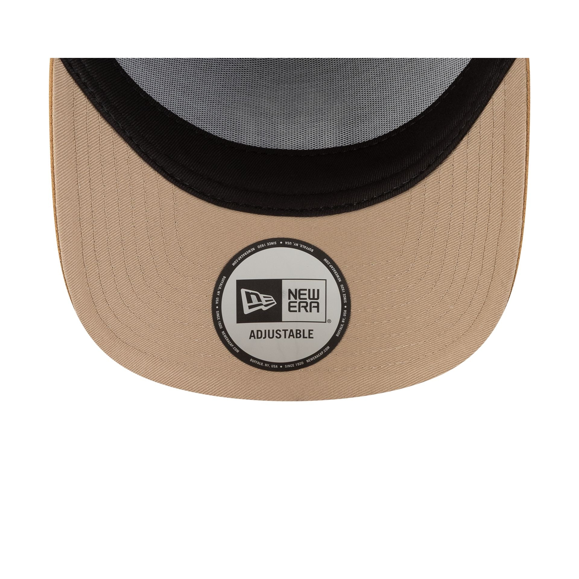 New York Yankees Camel Suede Visor 9FORTY A-Frame Snapback Hat