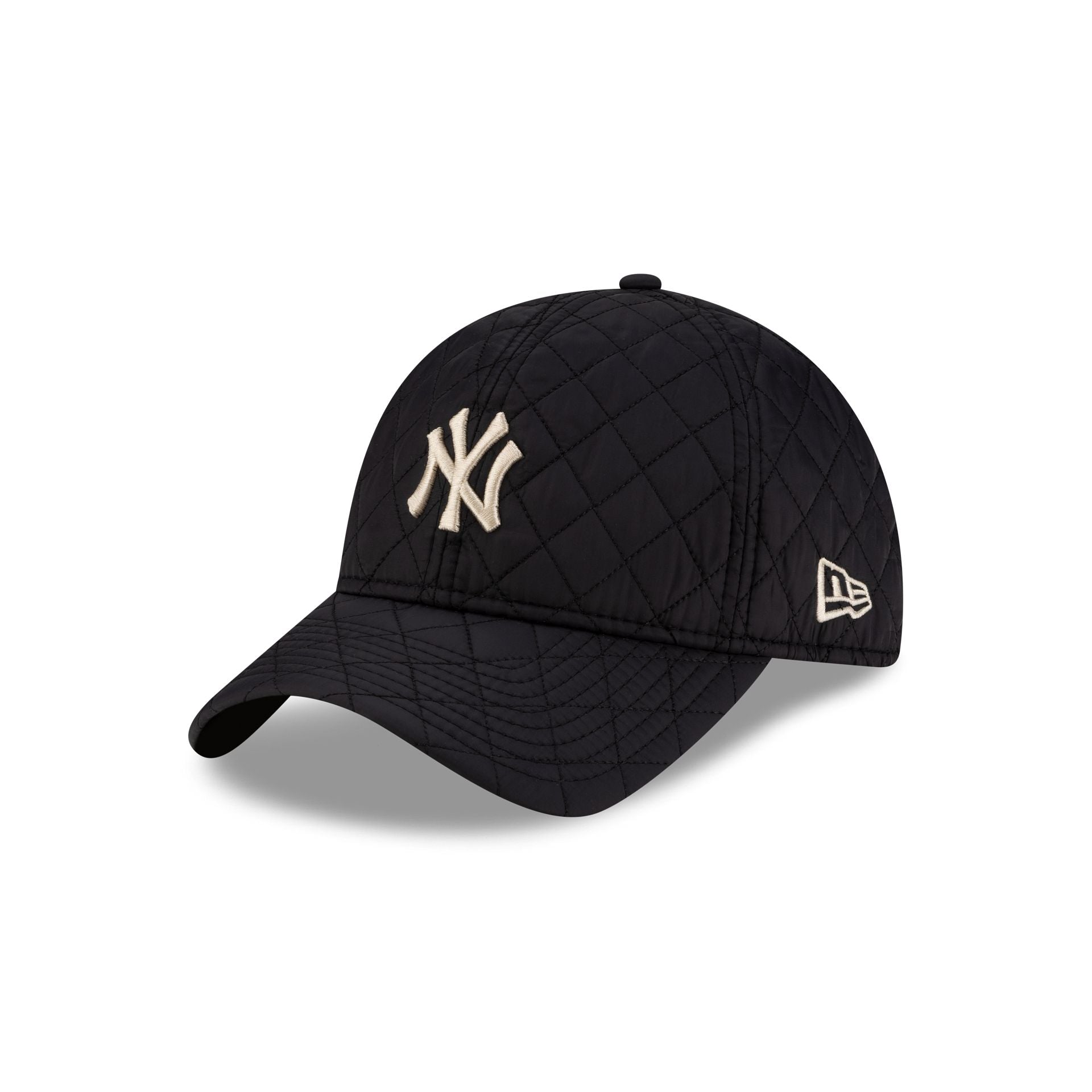 New York Yankees Quilted Satin Black 9TWENTY Adjustable Hat