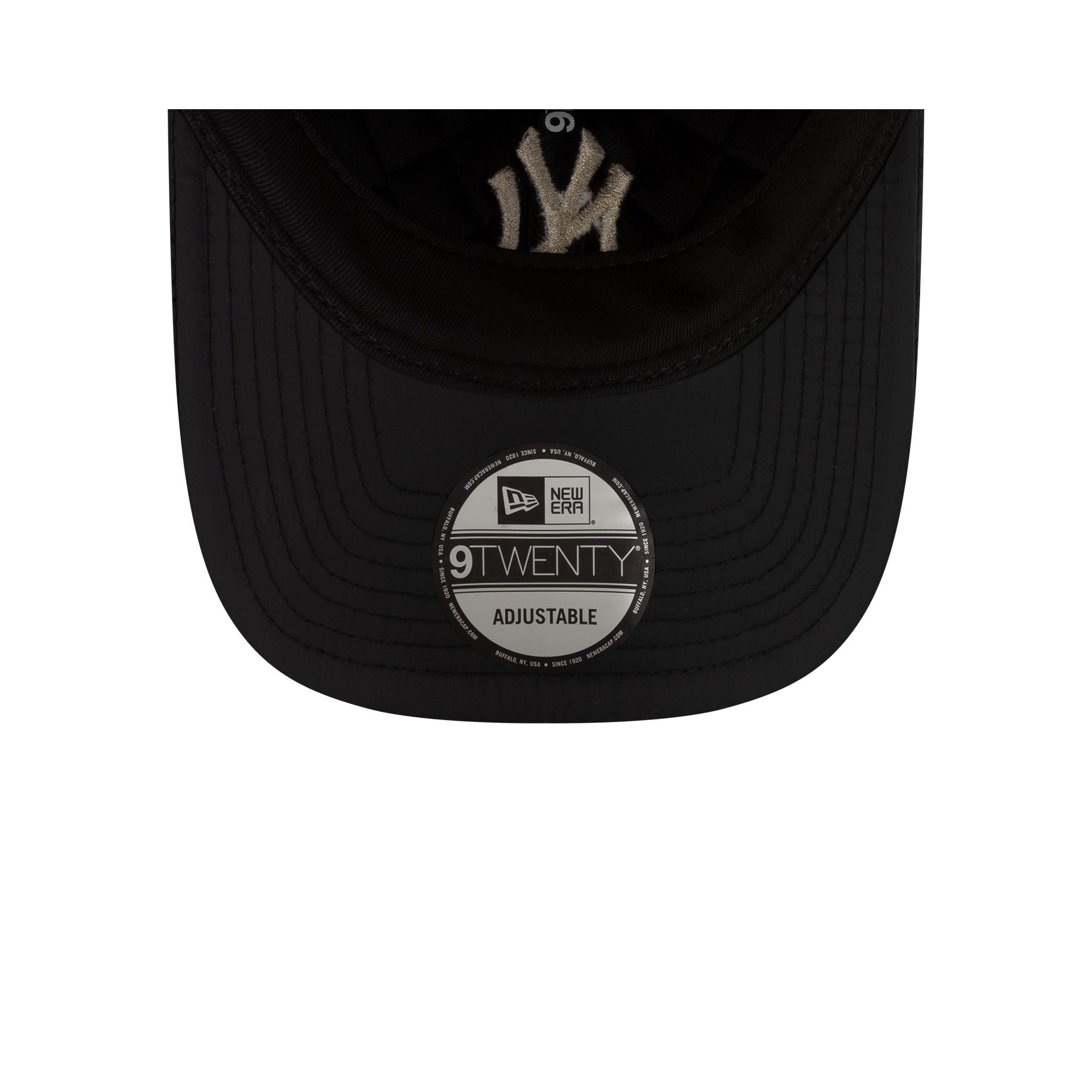 New York Yankees Quilted Satin Black 9TWENTY Adjustable Hat