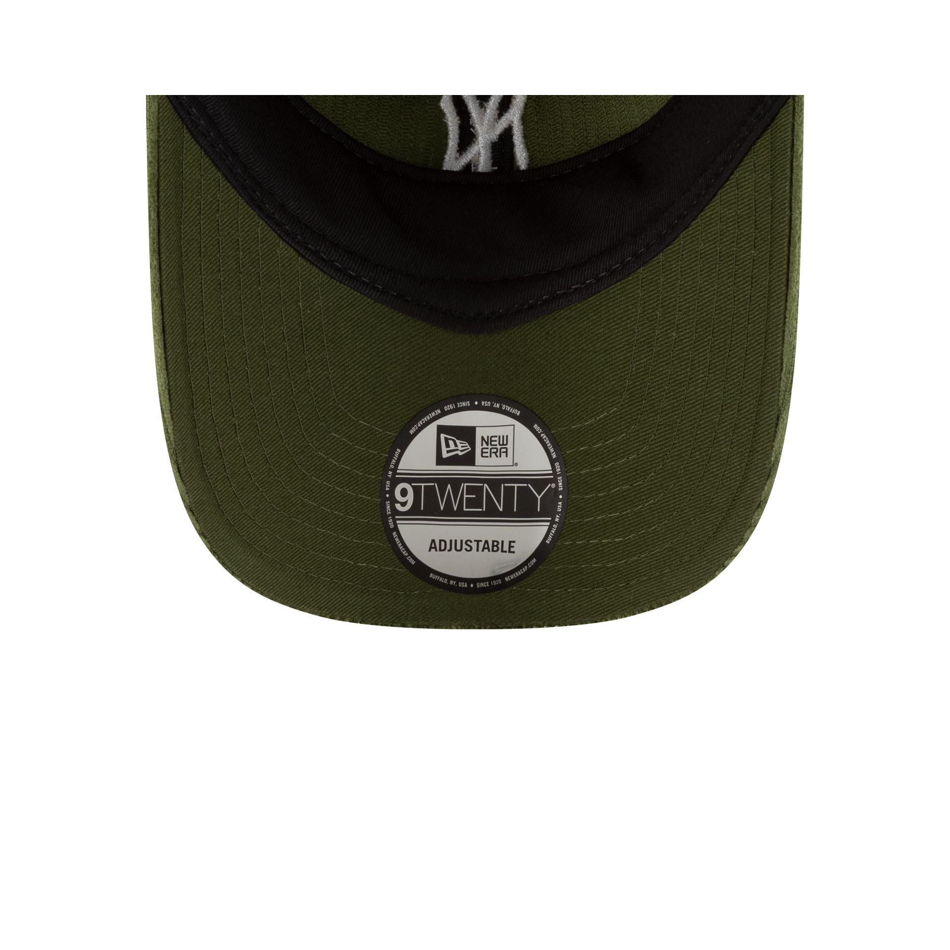 New York Yankees Mini Logo Green Corduroy 9TWENTY Adjustable Hat