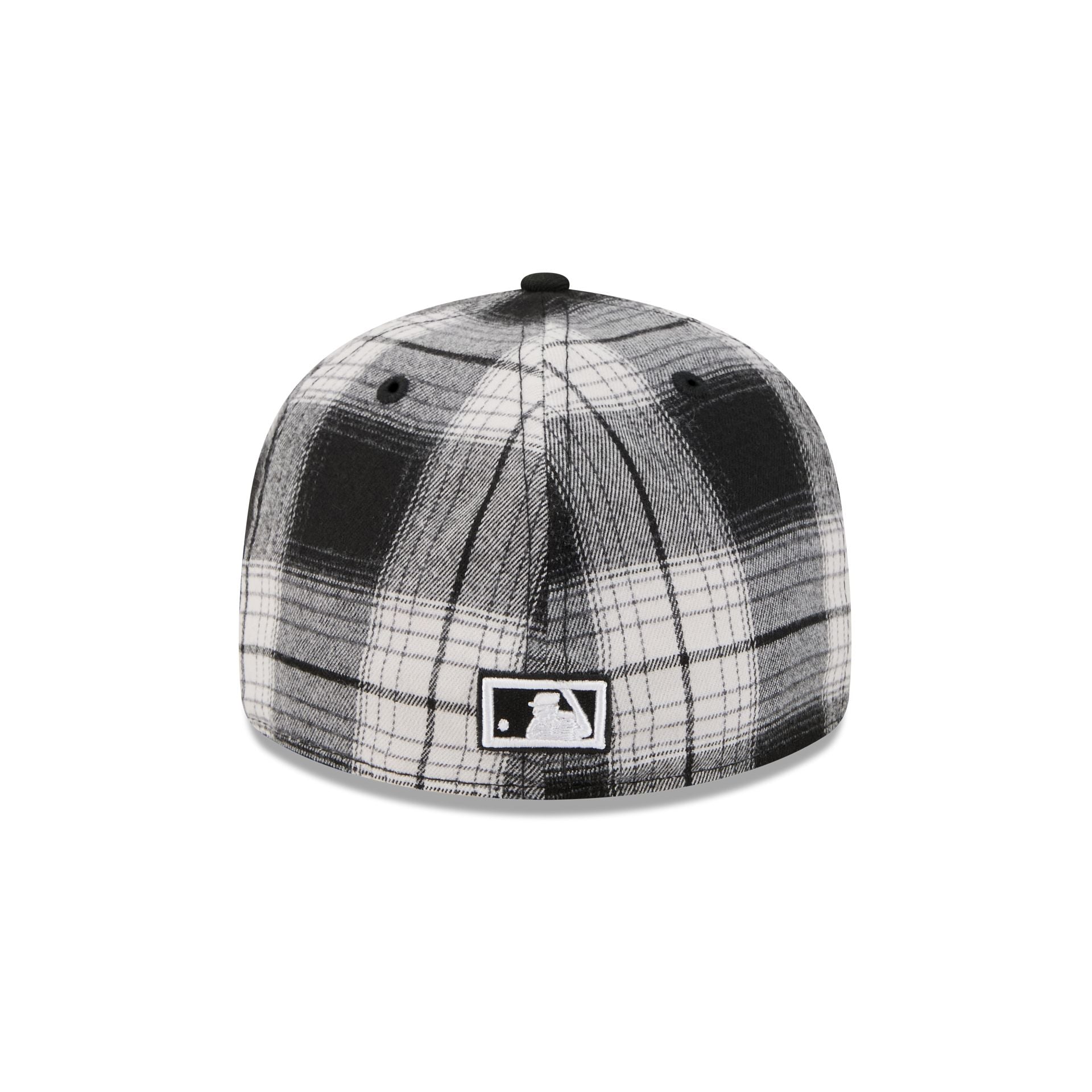 Atlanta Braves Grunge Plaid Retro Crown 59FIFTY Fitted Hat