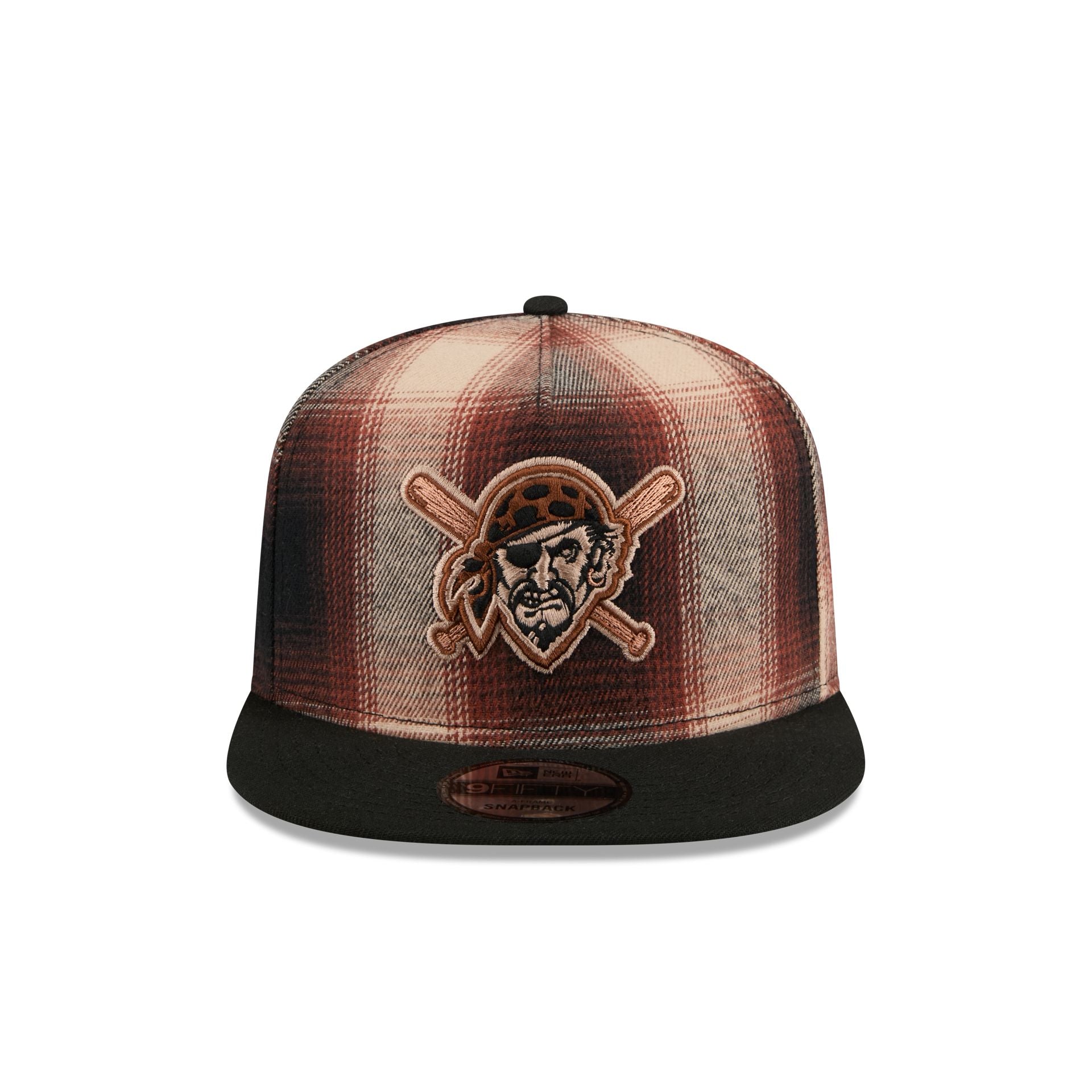 Pittsburgh Pirates Grunge Plaid 9FIFTY A-Frame Adjustable Hat