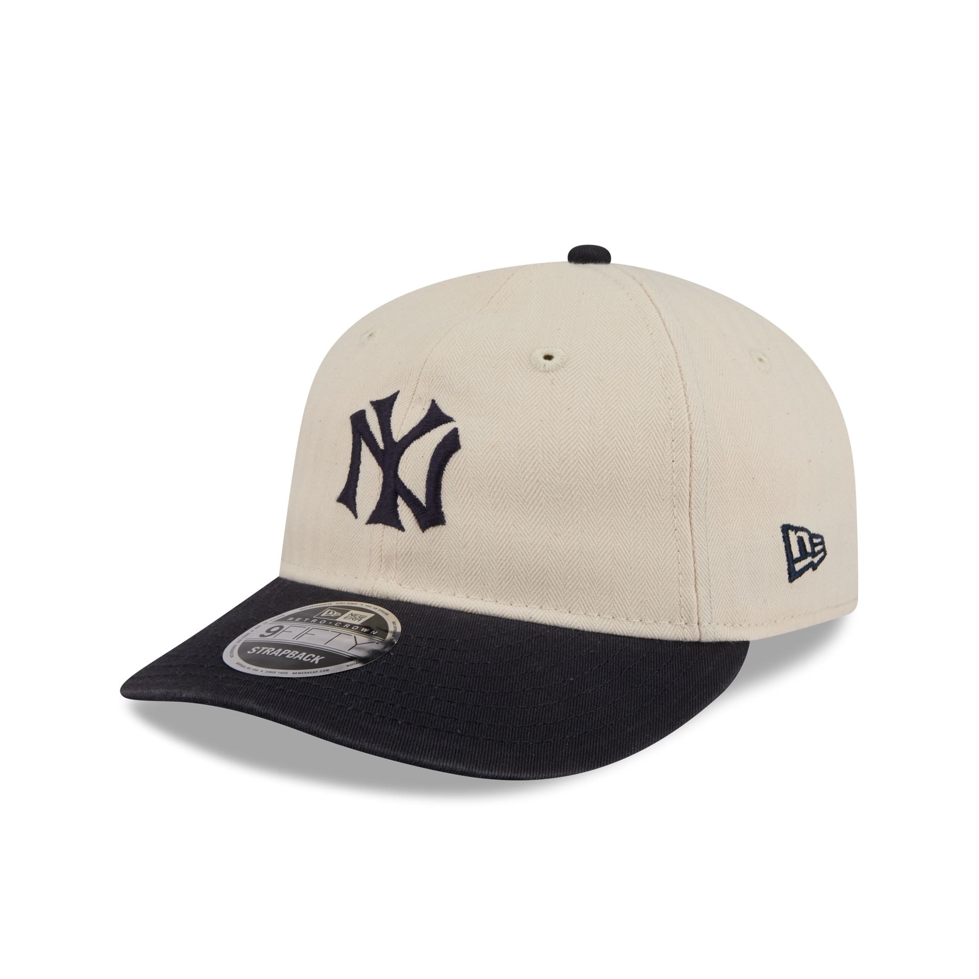 New York Yankees Three Looms Americana Herringbone Retro Crown 9FIFTY Adjustable Hat