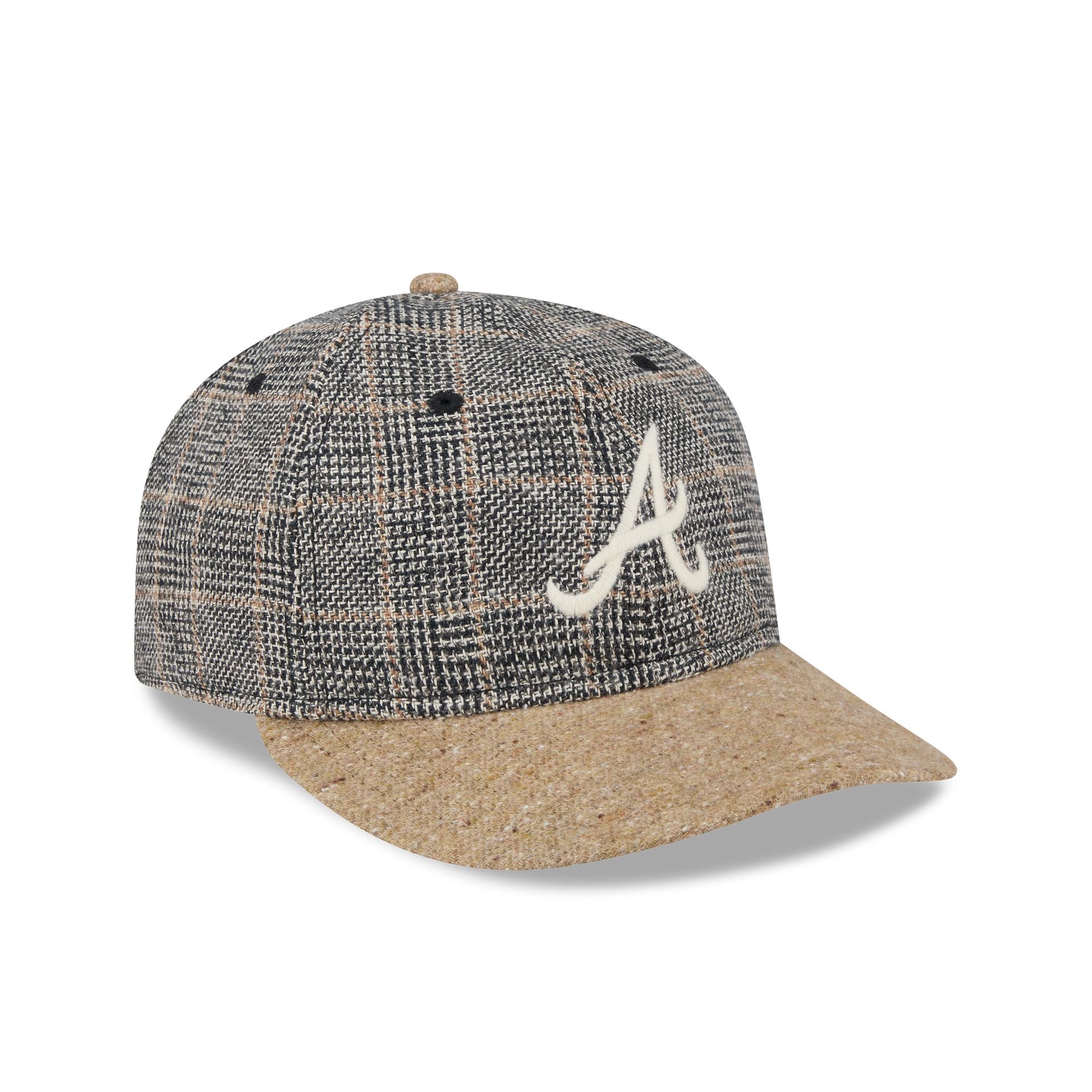 Atlanta Braves Three Looms Vintage Tweed Retro Crown 59FIFTY Fitted Hat