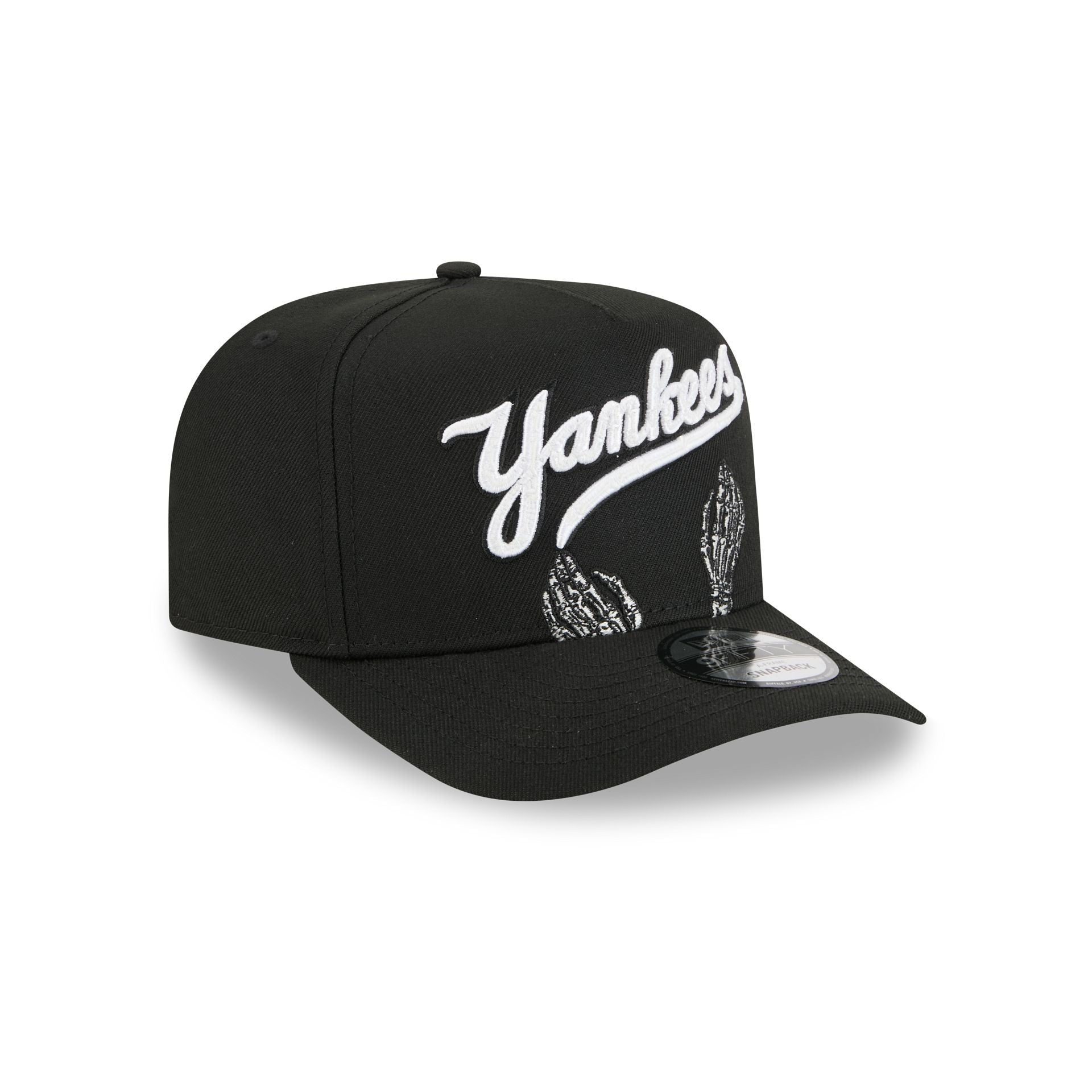 New York Yankees Skeletal Script 9FIFTY A-Frame Snapback Hat