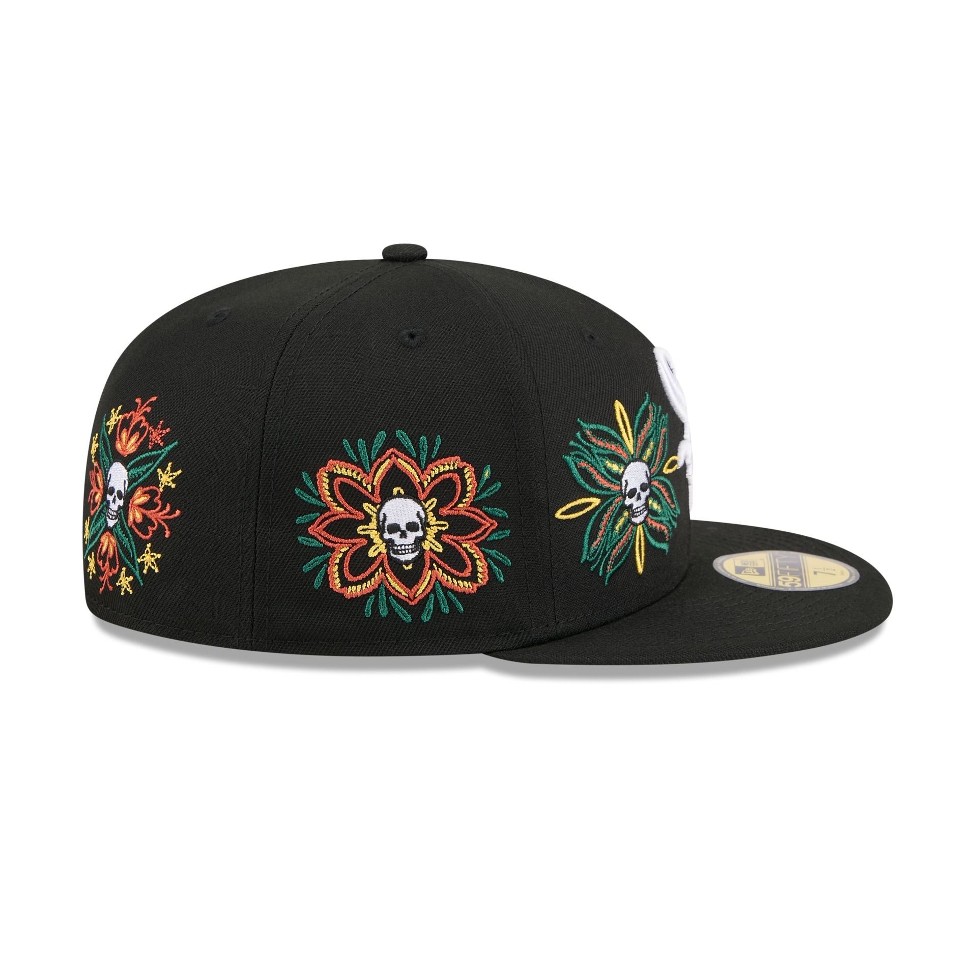 Chicago White Sox Day of the Dead Skull & Flowers 59FIFTY Fitted Hat