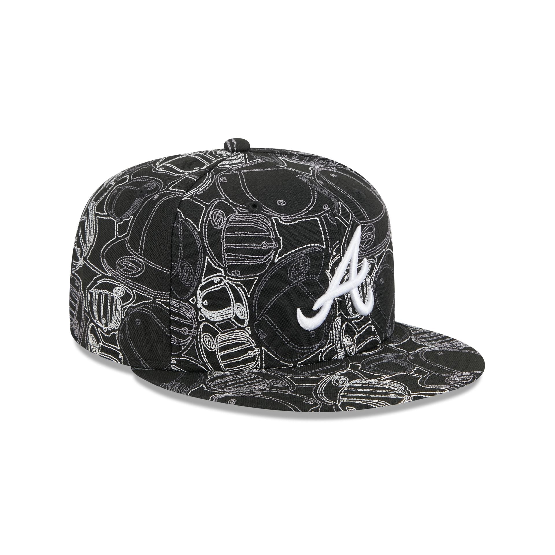 Atlanta Braves Cap Scramble 59FIFTY Fitted Hat