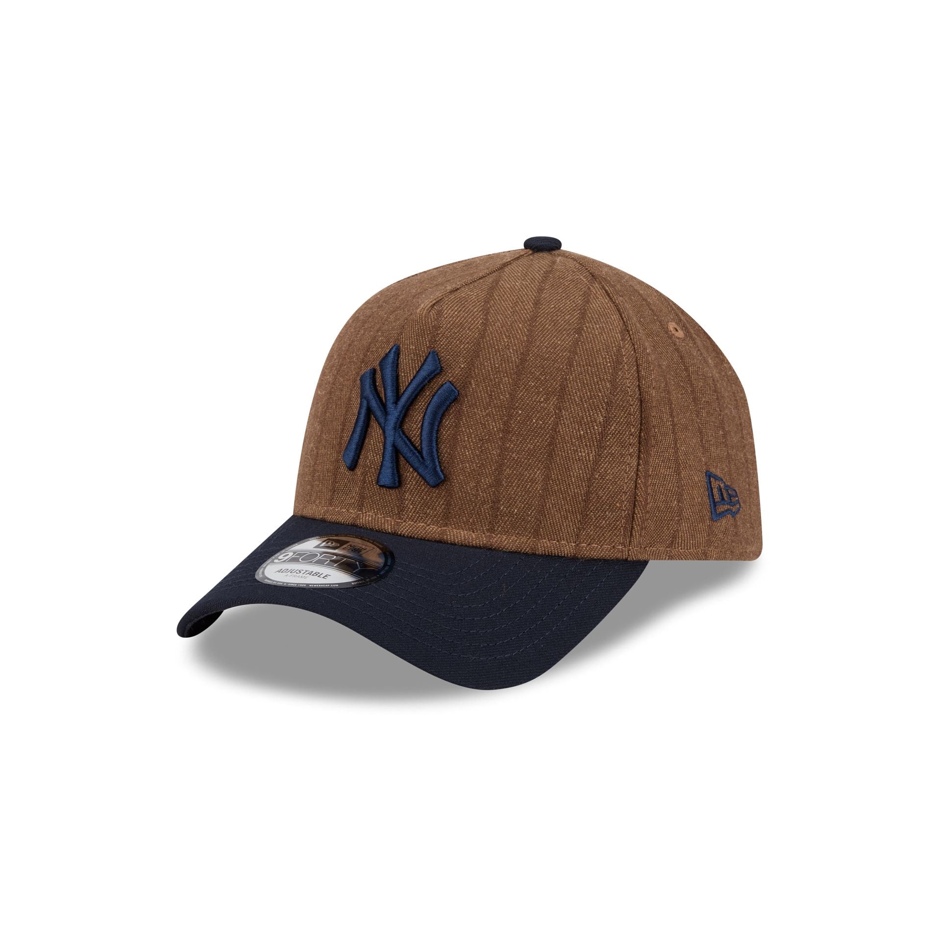 New York Yankees Three Looms Wool Pinstripe 9FORTY A-Frame Snapback Hat