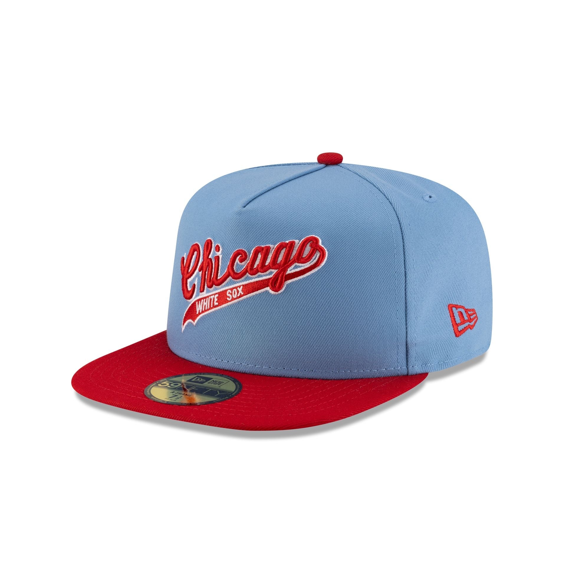 Just Caps Sky Blue Chicago White Sox 59FIFTY A-Frame Fitted Hat