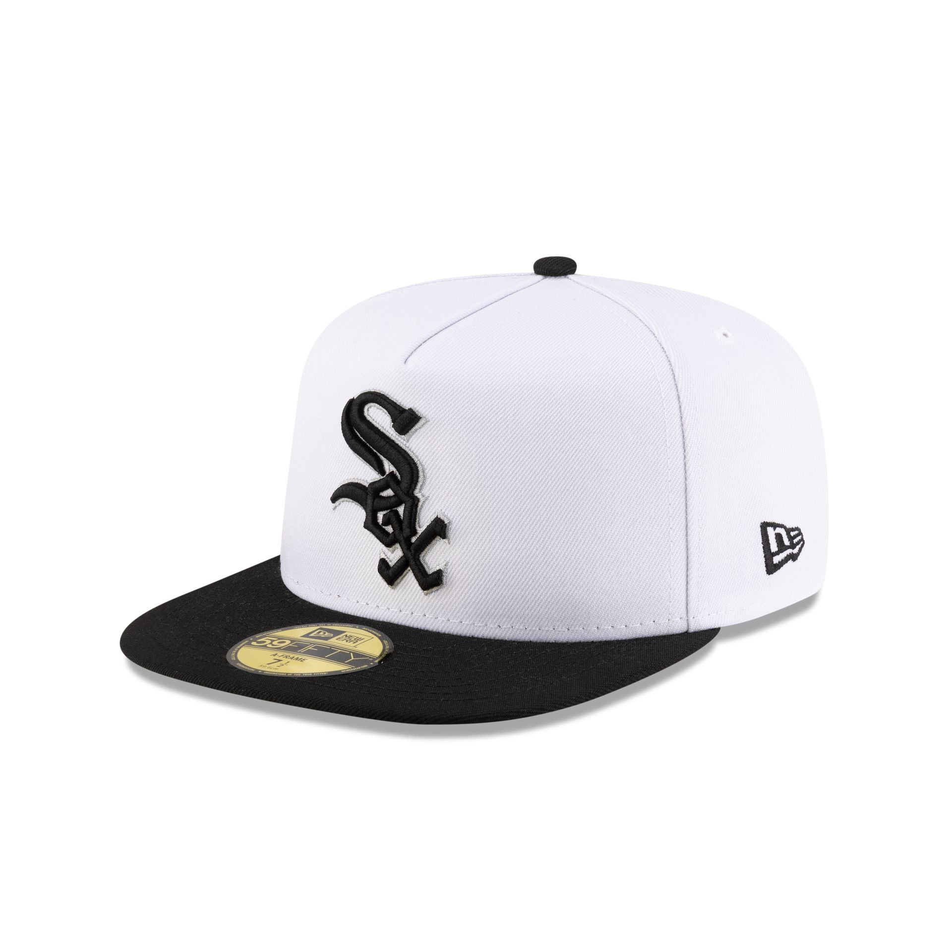 Just Caps League Sidepatch Optic White Chicago White Sox 59FIFTY A-Frame Fitted Hat