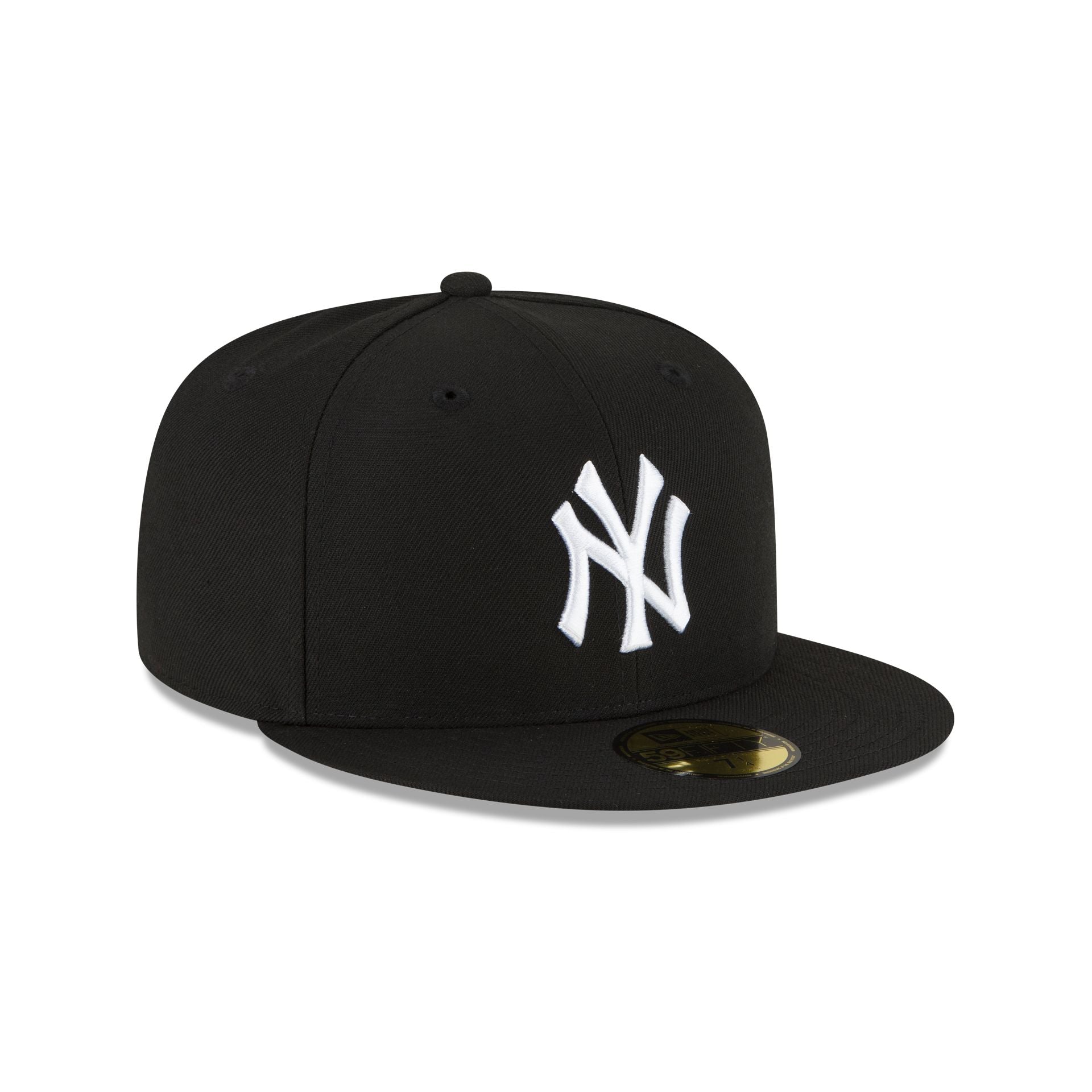 New York Yankees Black and White Basic 59FIFTY Fitted Hat