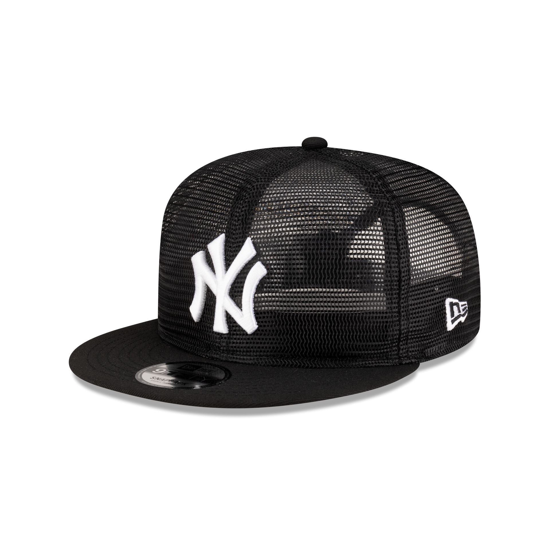 New York Yankees Black Mesh 9FIFTY Snapback Hat