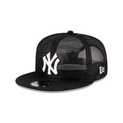 New York Yankees Black Mesh 9FIFTY Snapback Hat