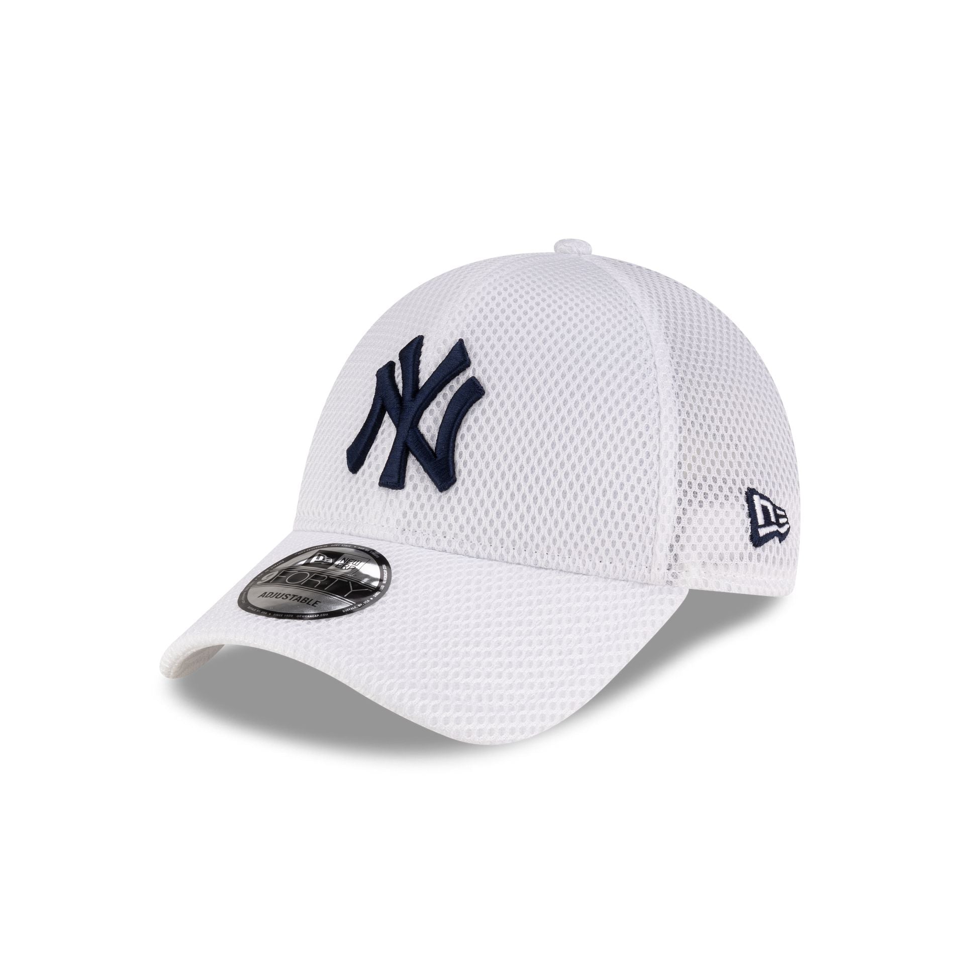 New York Yankees Air Mesh White 9FORTY Strapback Hat