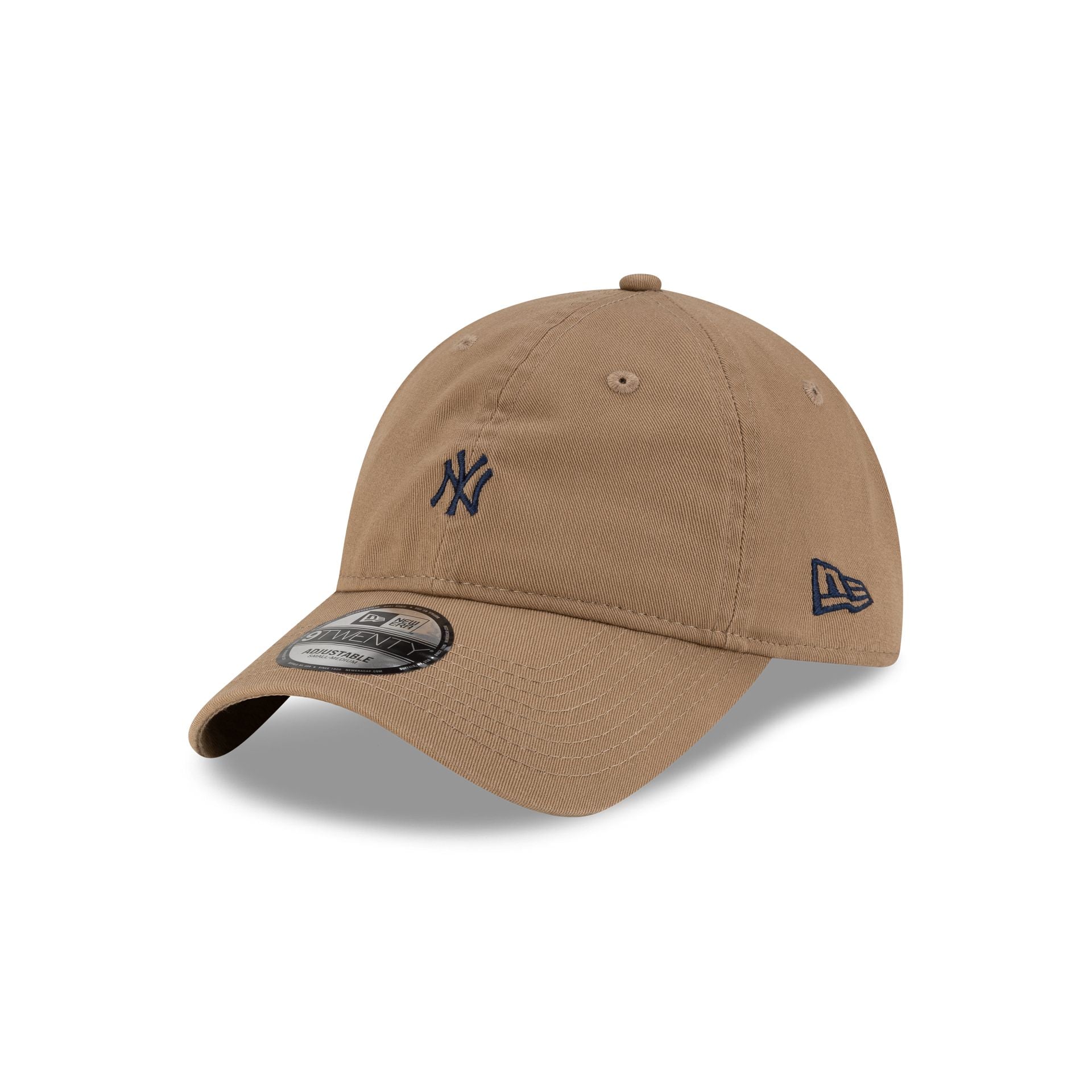 New York Yankees Mini Logo Khaki 9TWENTY Adjustable Hat