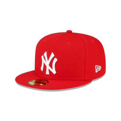New York Yankees Sidepatch Red 59FIFTY Fitted Hat