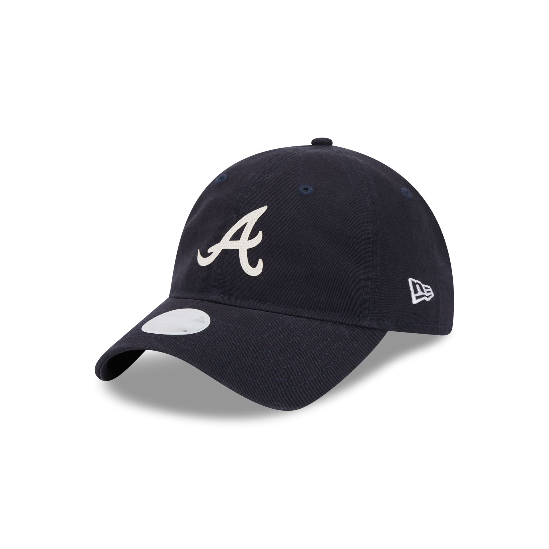 Atlanta Braves Glitter Logo Women's 9TWENTY Adjustable Hat