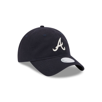 Atlanta Braves Glitter Logo Women's 9TWENTY Adjustable Hat