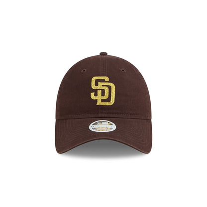 San Diego Padres Glitter Logo Women's 9TWENTY Adjustable Hat