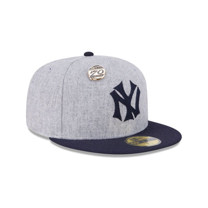 New York Yankees 70th Anniversary Gray 59FIFTY Fitted Hat