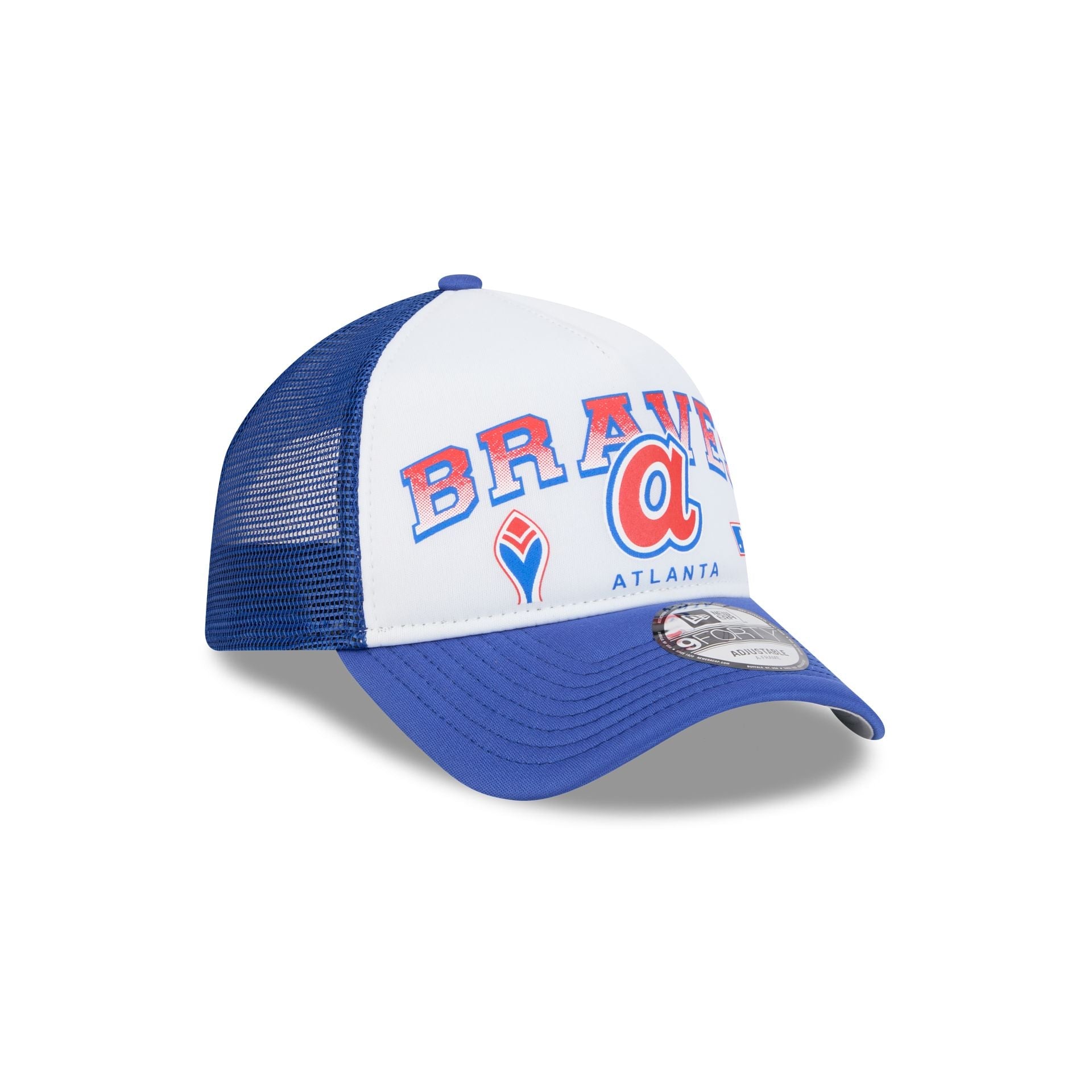 Atlanta Braves Sport Classics 9FORTY A-Frame Trucker Hat