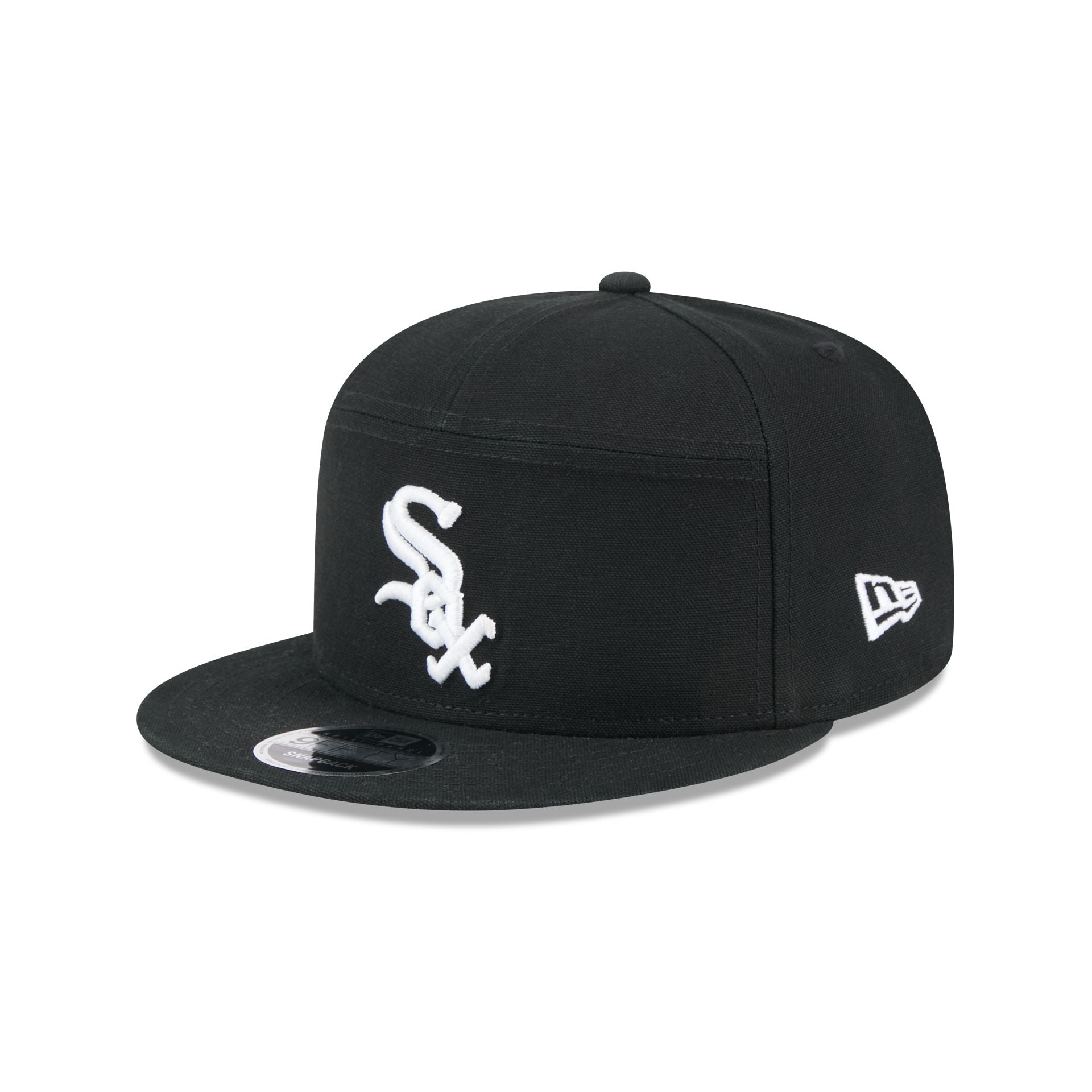 Chicago White Sox Cotton Canvas Split Panel 9FIFTY Trucker Hat