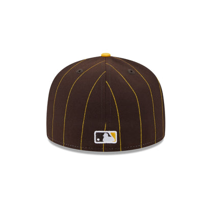 San Diego Padres Pinstripe League Pin 59FIFTY Fitted Hat