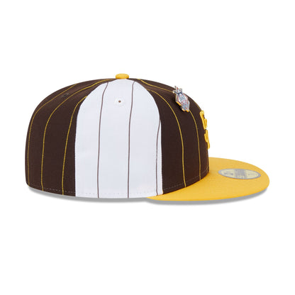 San Diego Padres Pinstripe League Pin 59FIFTY Fitted Hat