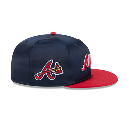 Atlanta Braves Spring Satin 59FIFTY Fitted Hat