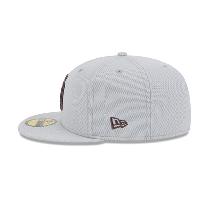 San Diego Padres 2025 Clubhouse Gray 59FIFTY Fitted Hat
