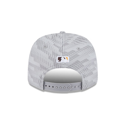 San Diego Padres 2025 Clubhouse Gray 9SEVENTY Stretch-Snap Hat